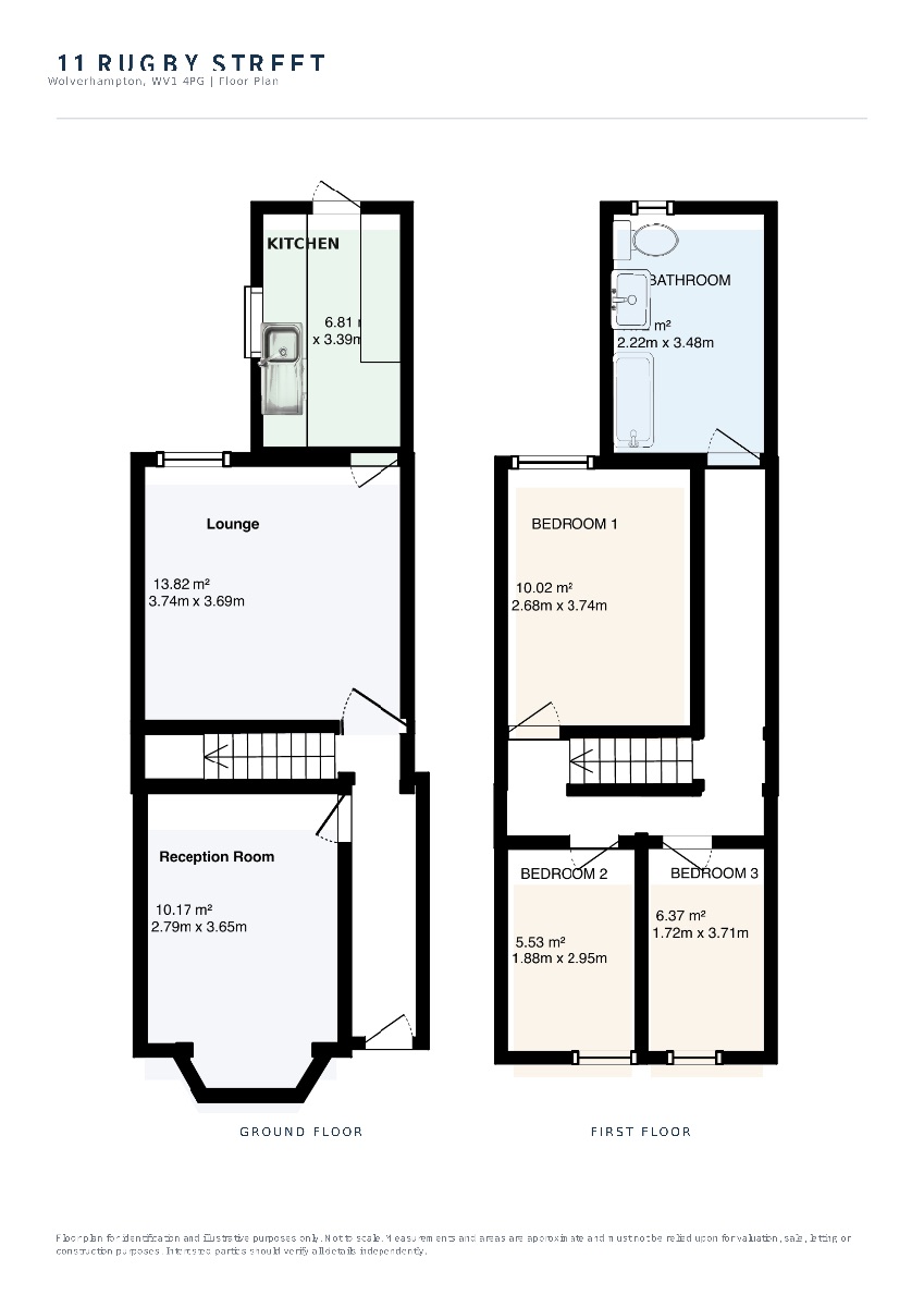 11 Rugby Street, Wolverhampton floorplan
