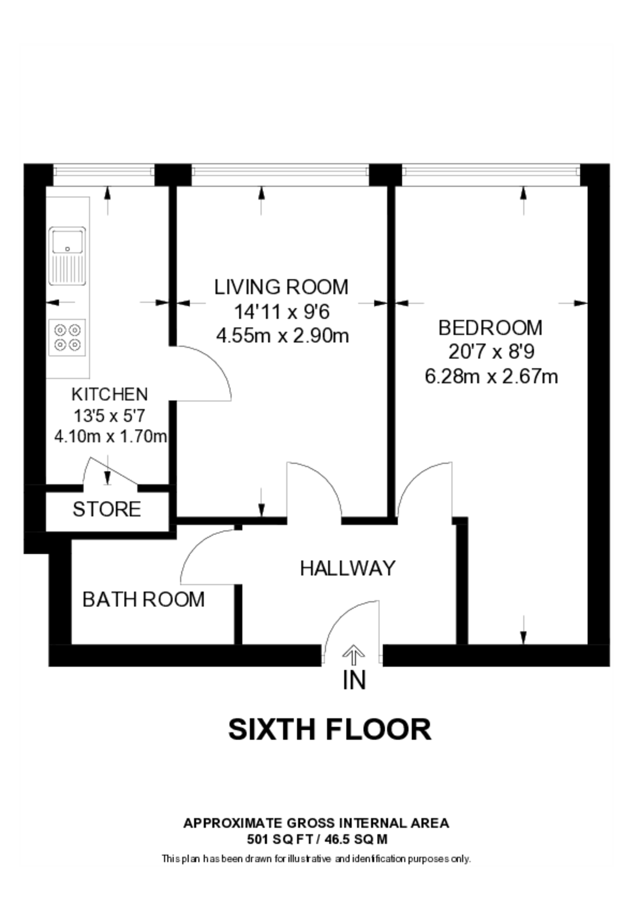 Heylyn Square, Bow floorplan