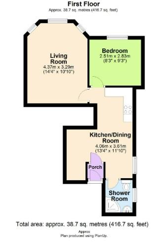 Flat 4, 139 Marldon Road, Paignton floorplan