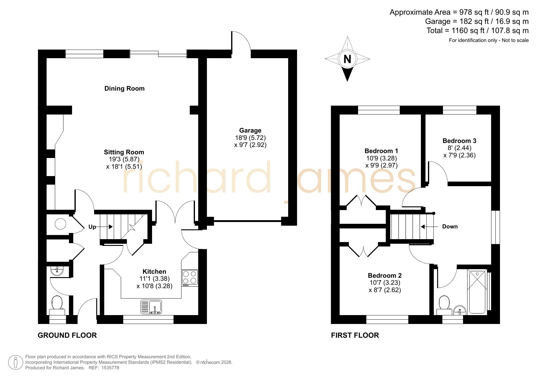 Angus Close, Swindon floorplan