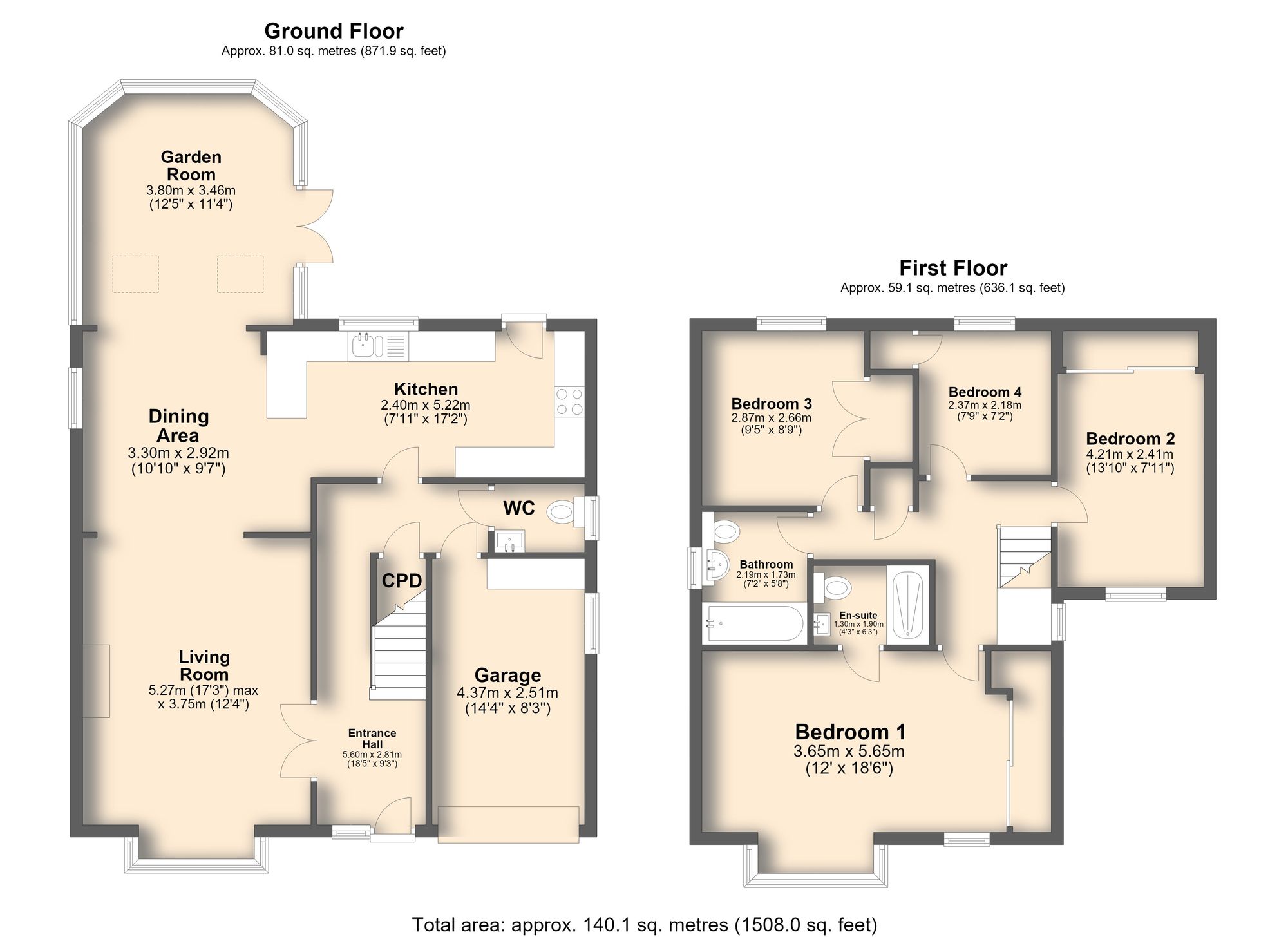 22 Stoneacre Drive, Sheffield floorplan