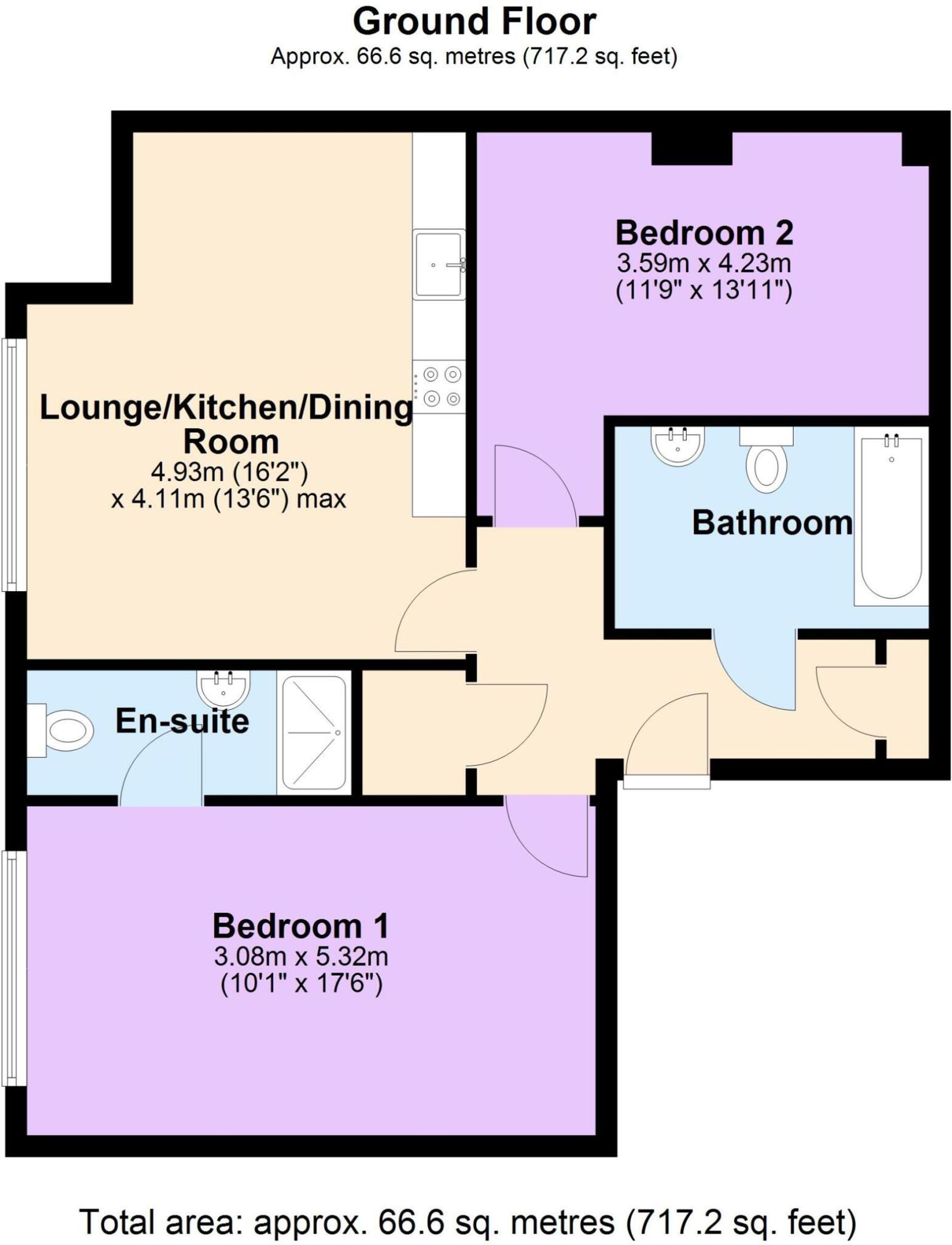 Apt 301, Derwent Foundry, Birmingham floorplan