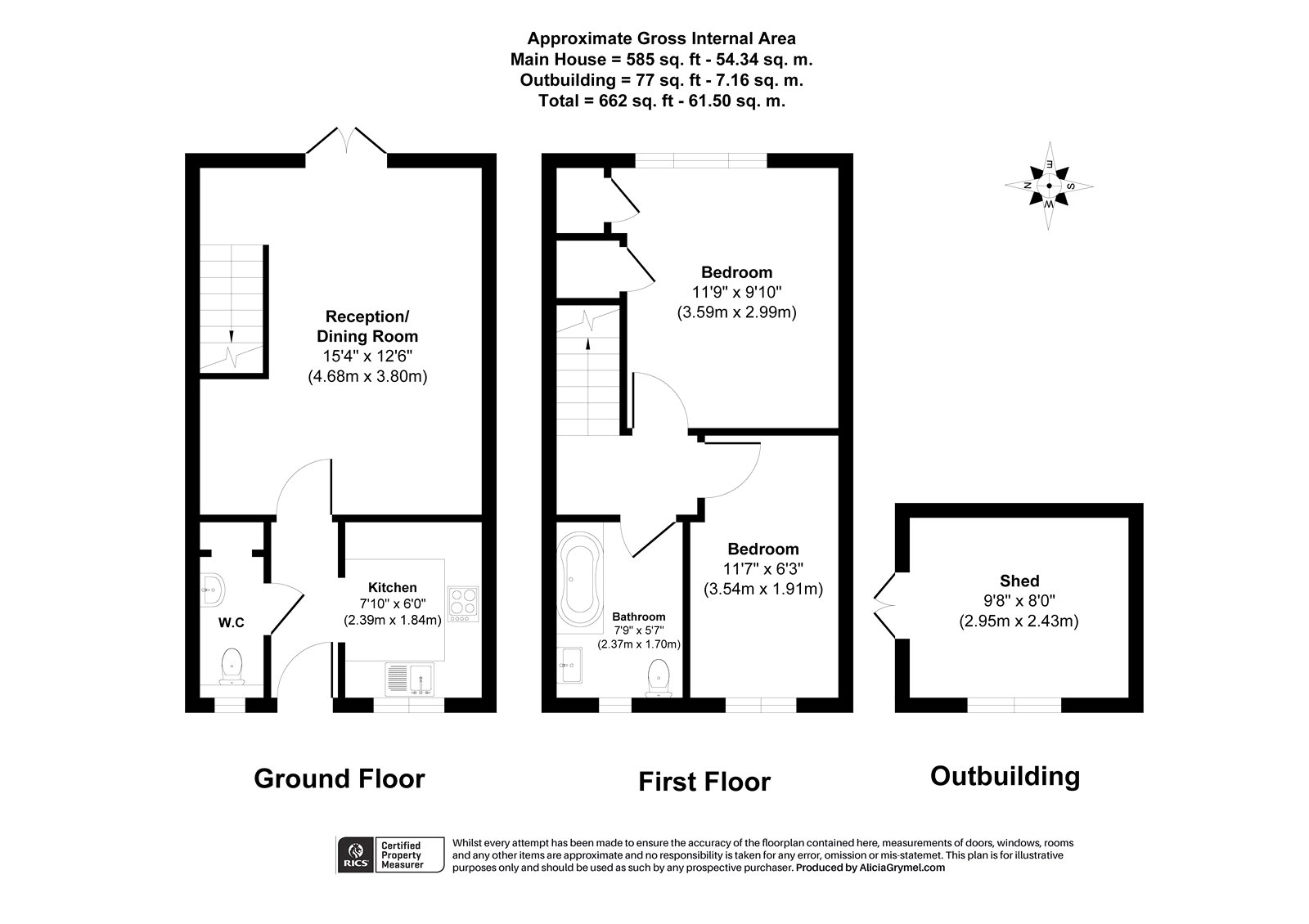 2, Milburn Drive, West Drayton floorplan