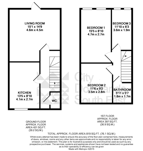 Flat 4, Eldridge Court,, London floorplan