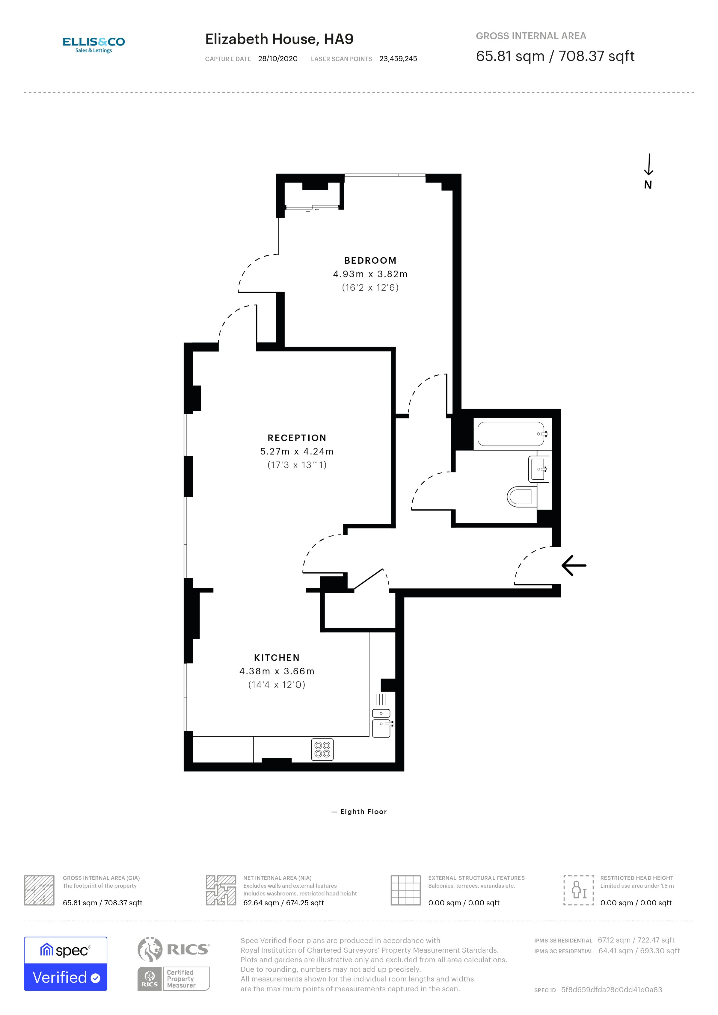 Elizabeth House, Wembley floorplan
