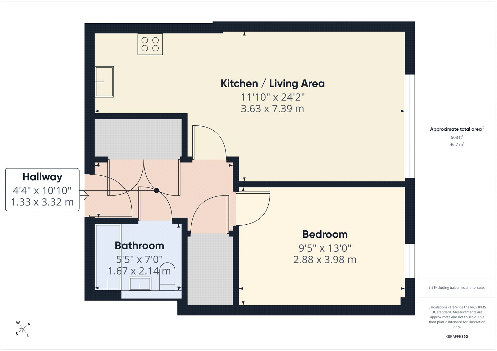 Flat 65,, Truscon House, 14 Carnation Gardens, Hayes floorplan