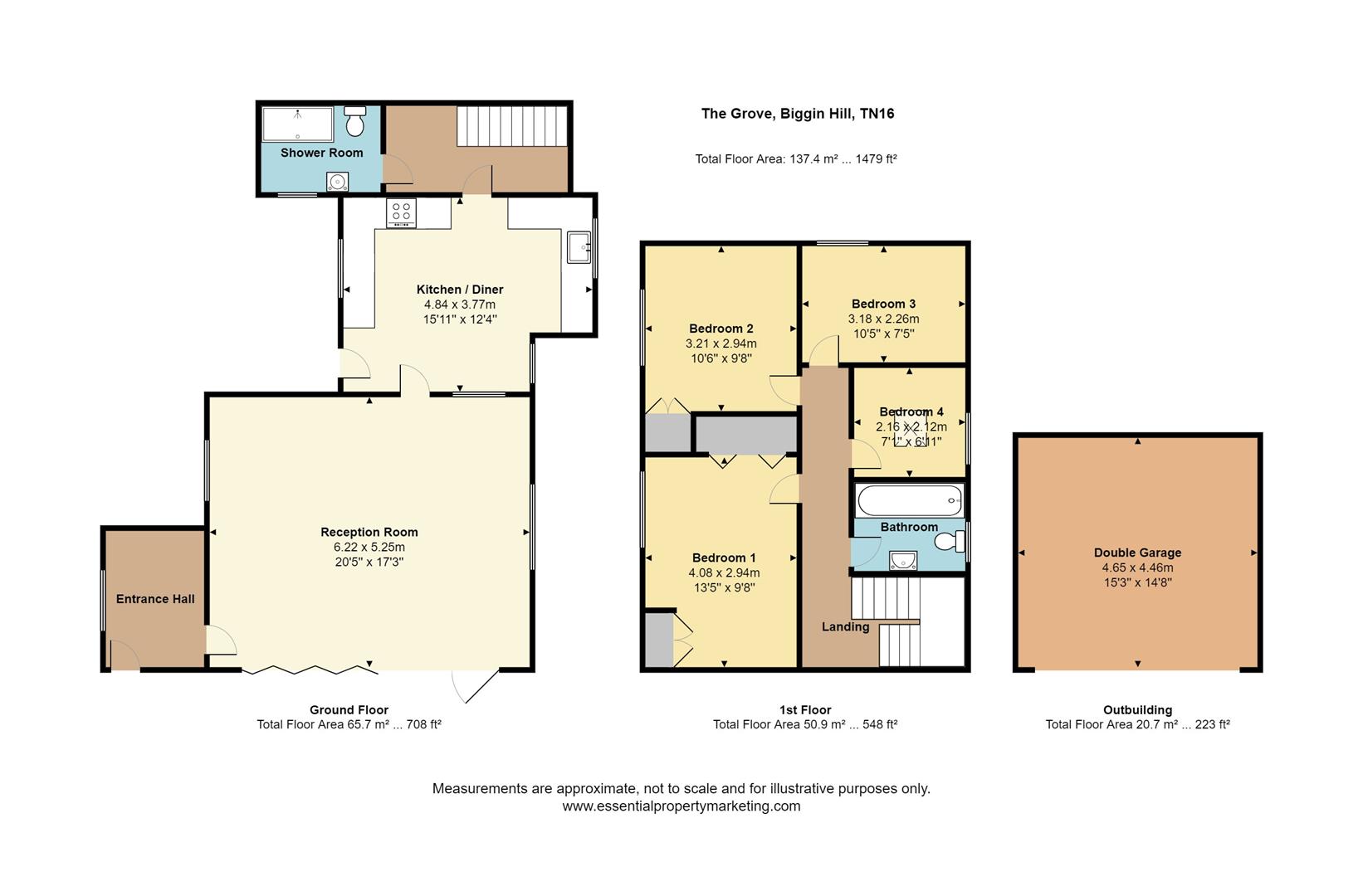 4 bed detached house for sale in The Grove, Biggin Hill, Westerham TN16