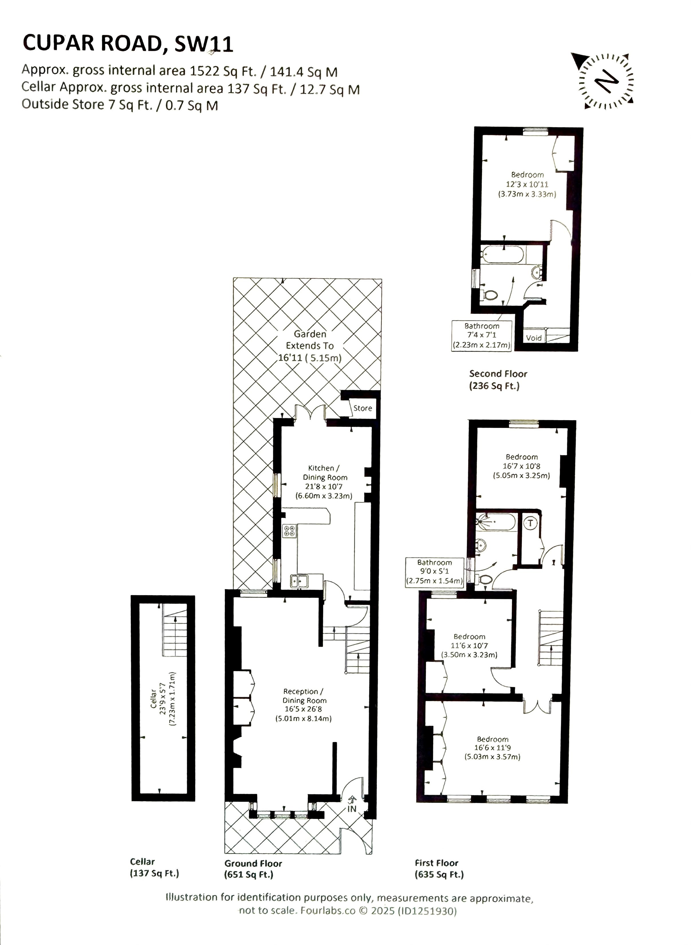 4, Cupar Road, London floorplan