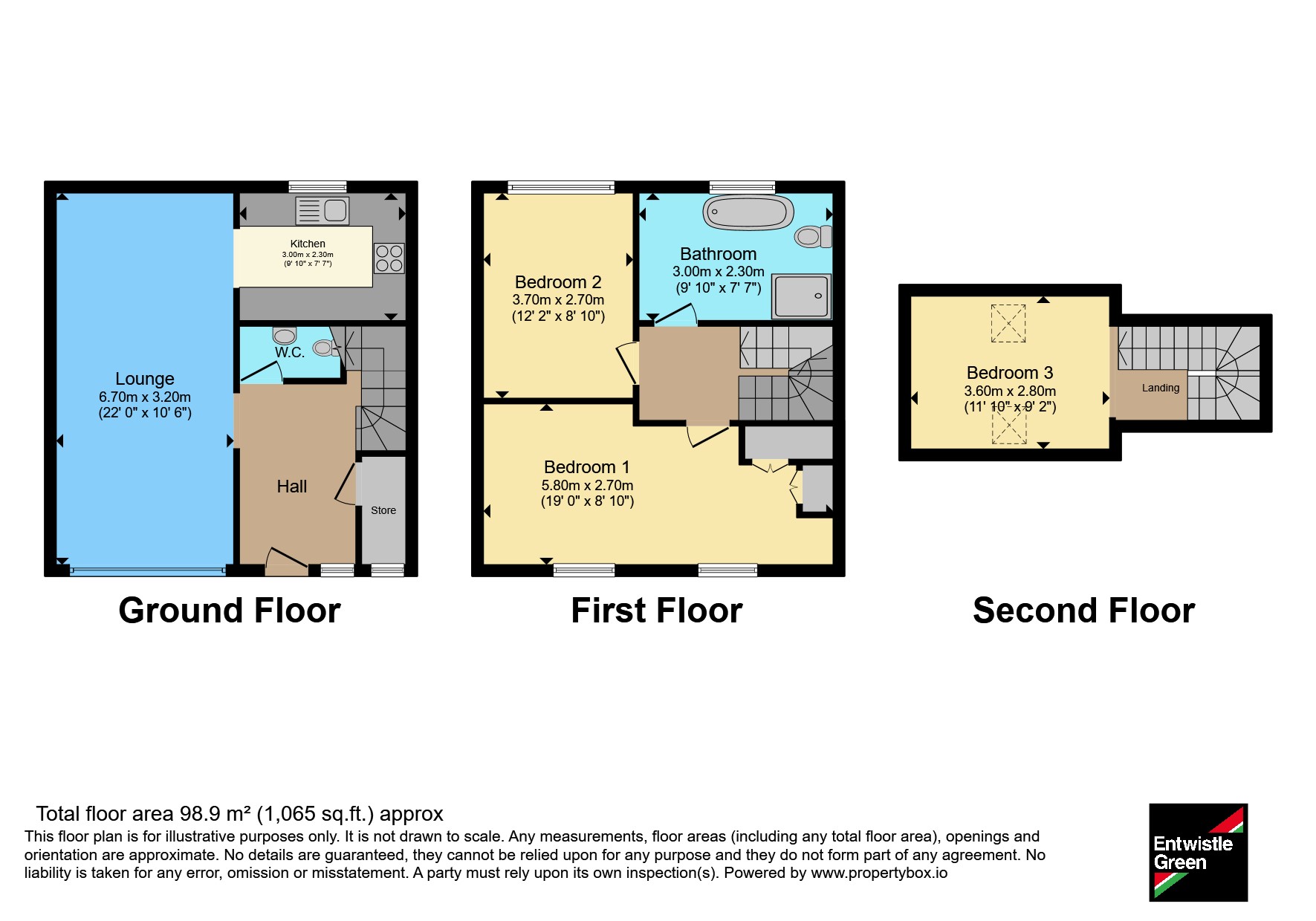 23, Hilton Walk, Manchester floorplan