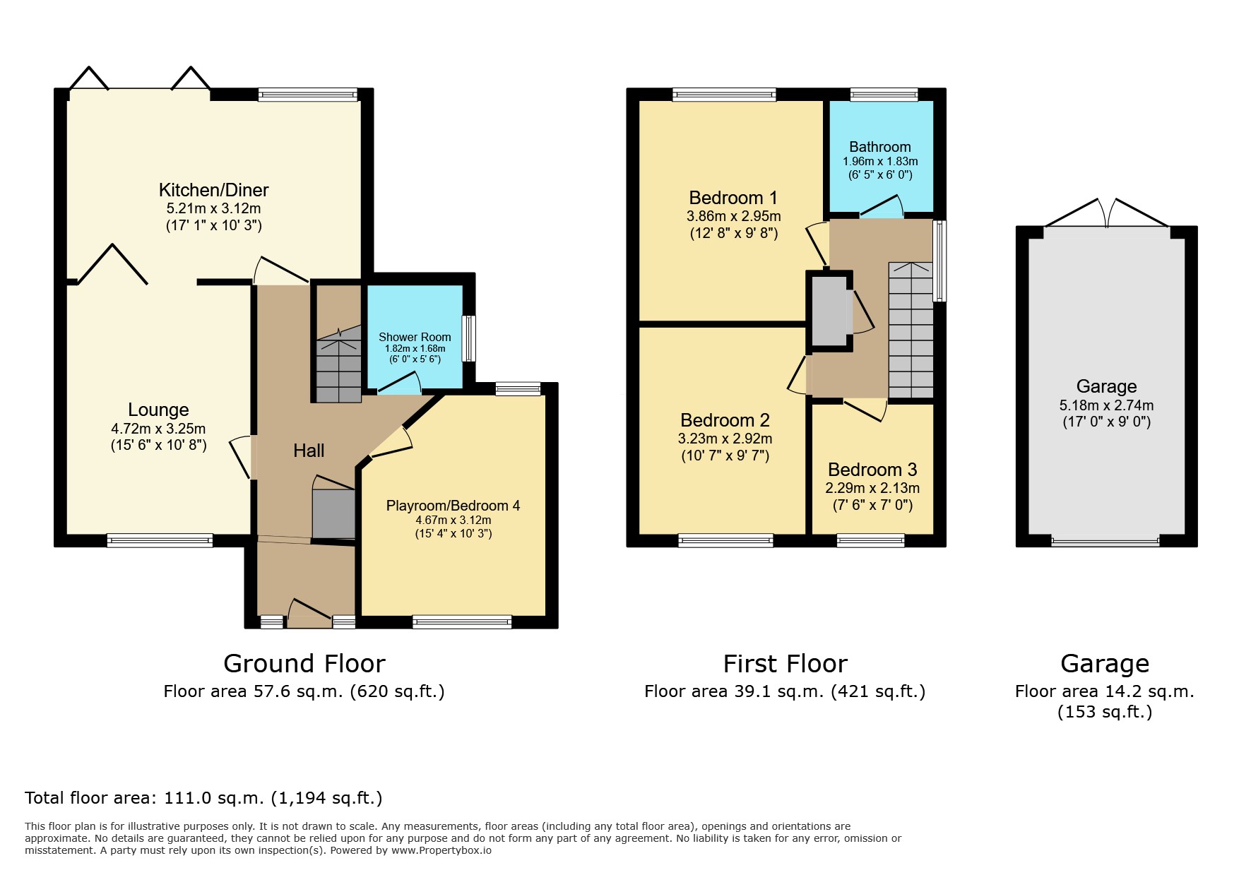 1 Shirley Drive, Leicester floorplan