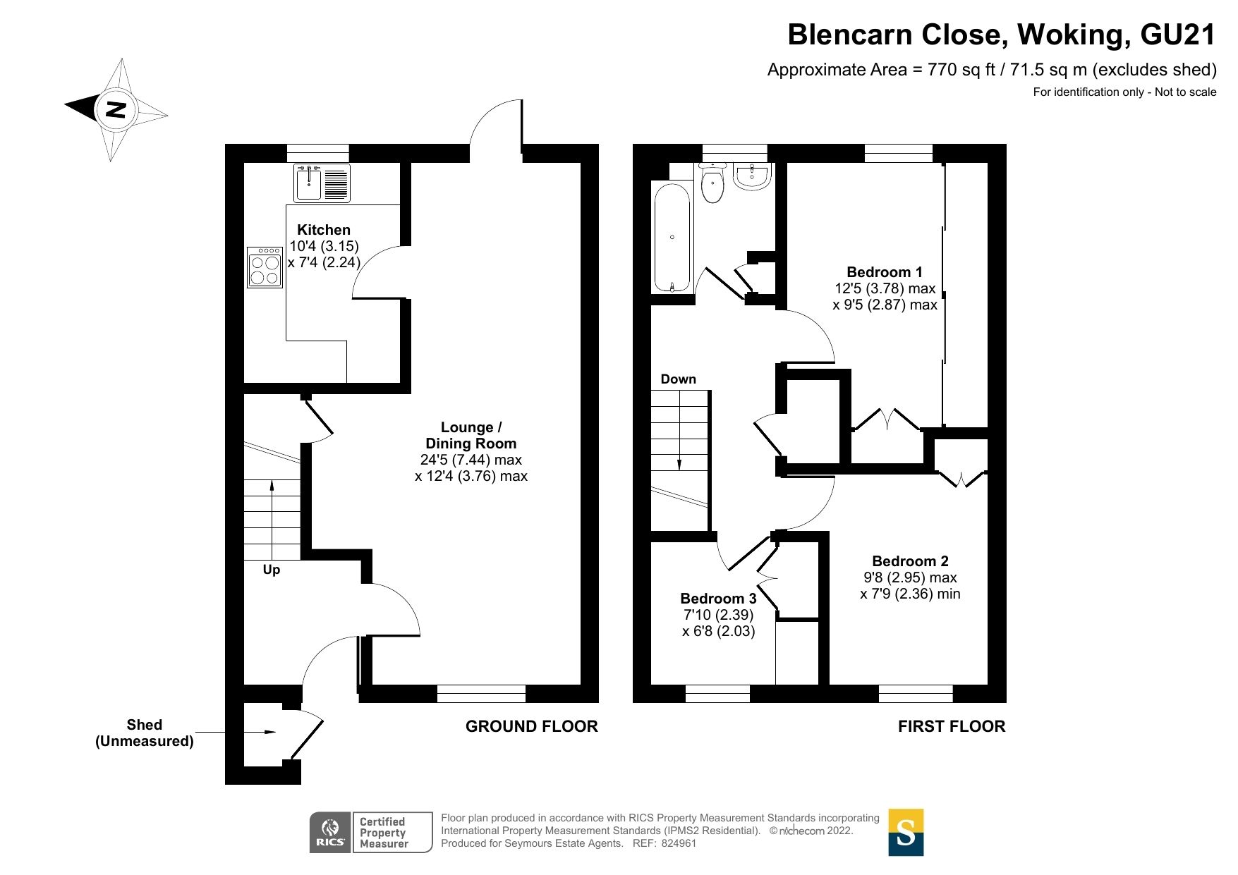 Blencarn Close, Woking, Surrey, GU21 floorplan