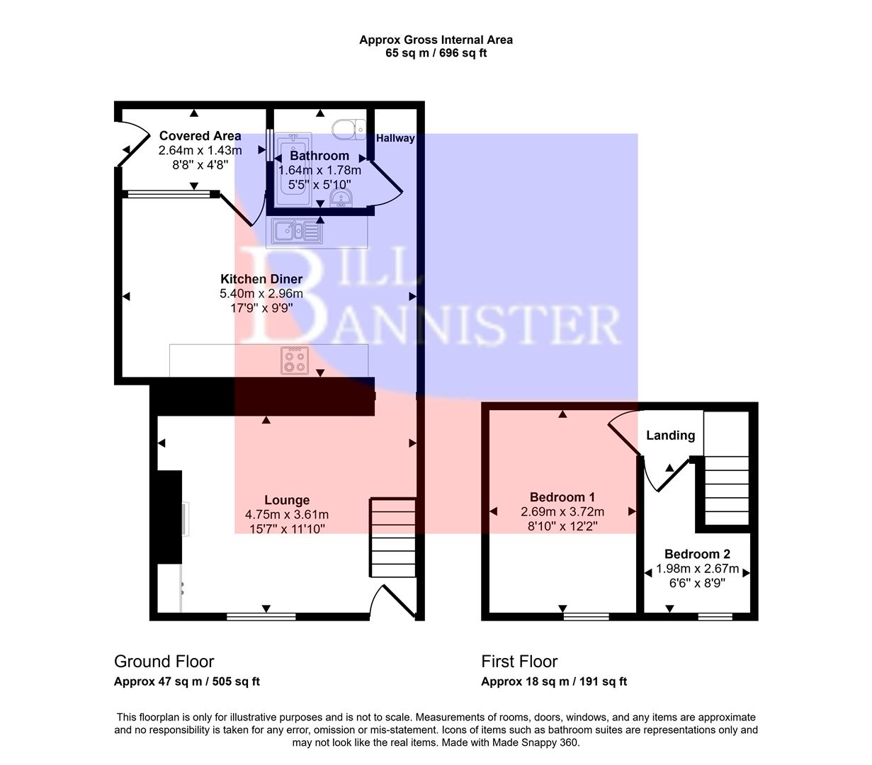 30, East Charles Street, Camborne floorplan