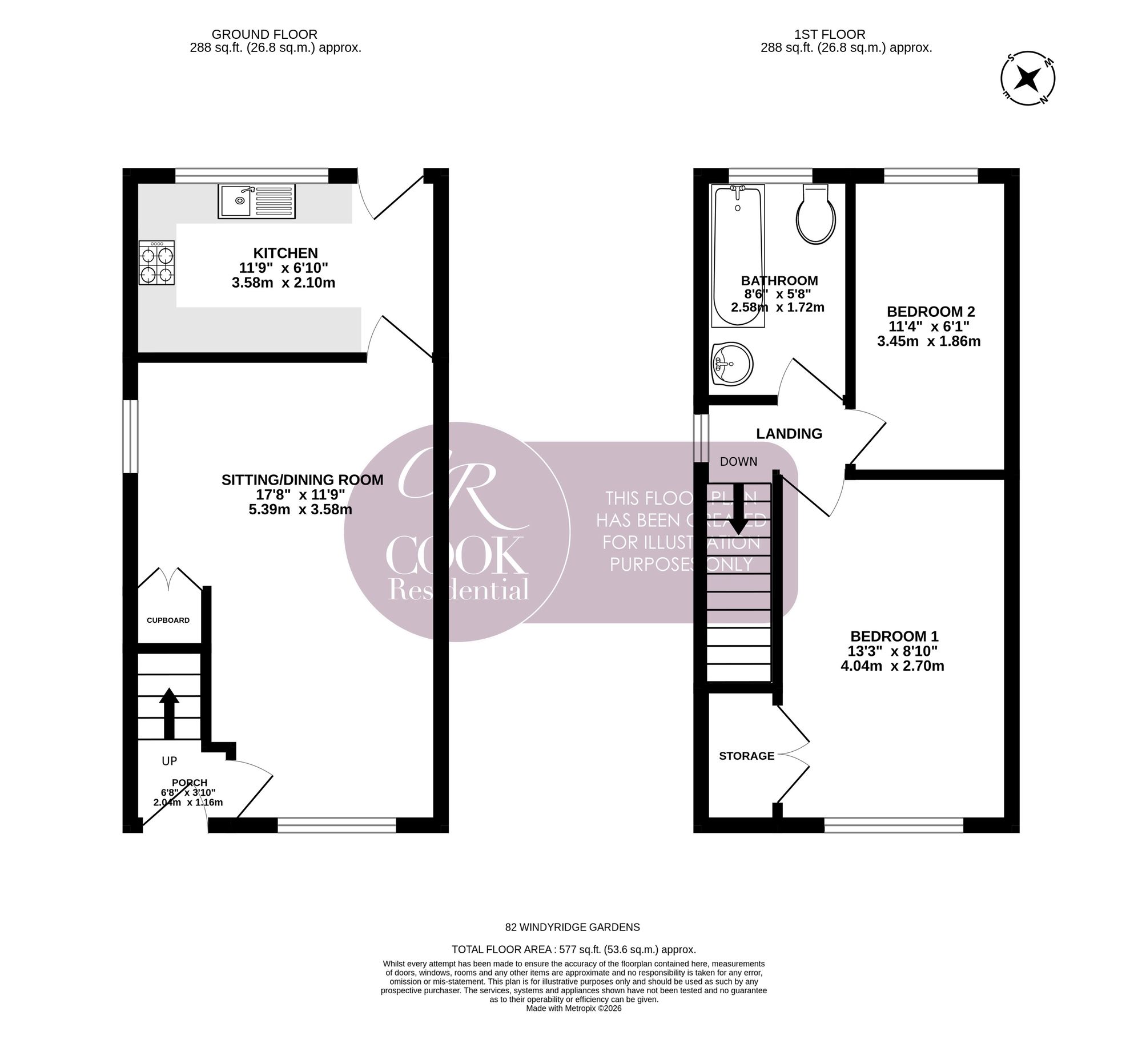 82 Windyridge Gardens, Cheltenham floorplan
