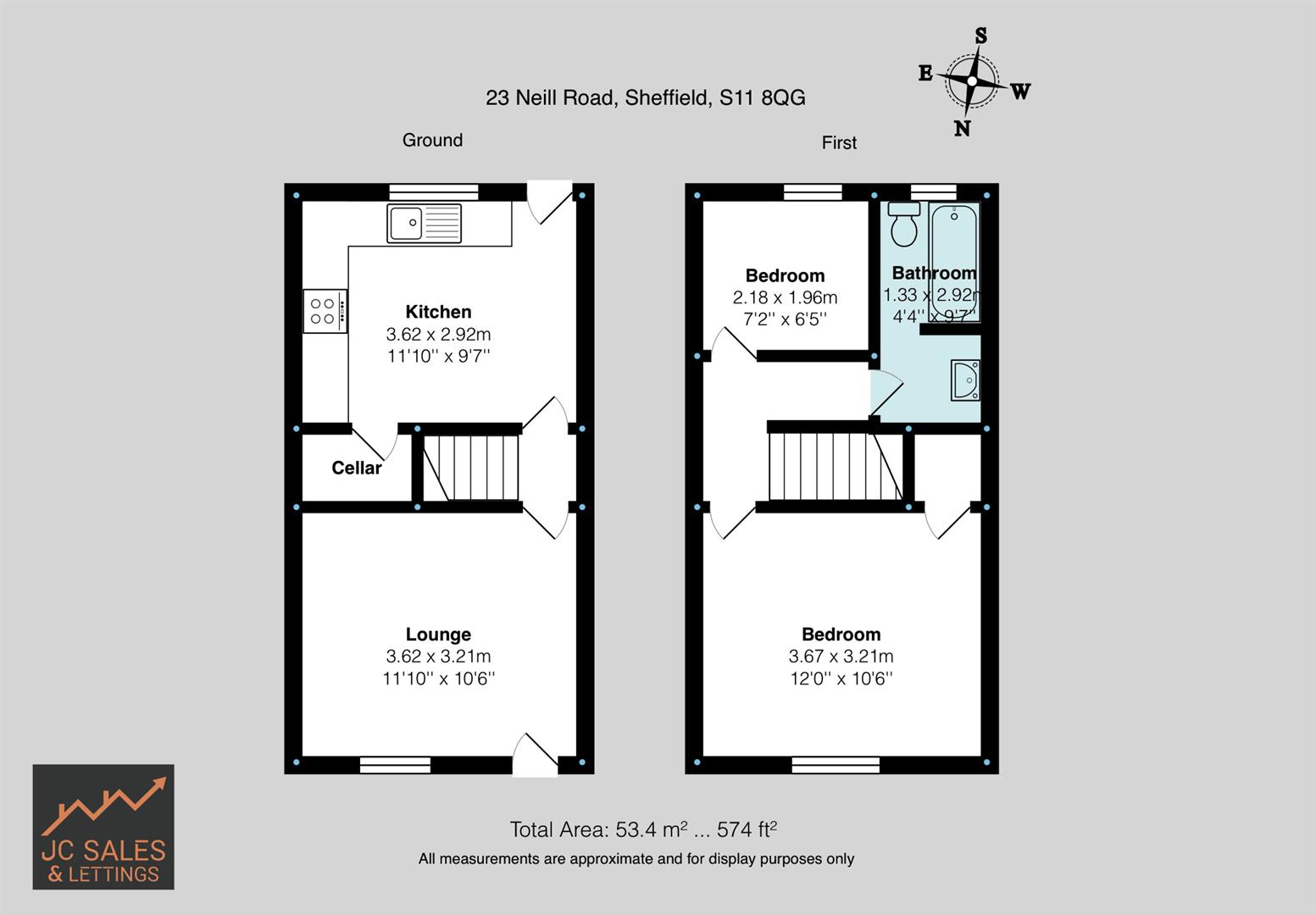 23, Neill Road, Sheffield floorplan