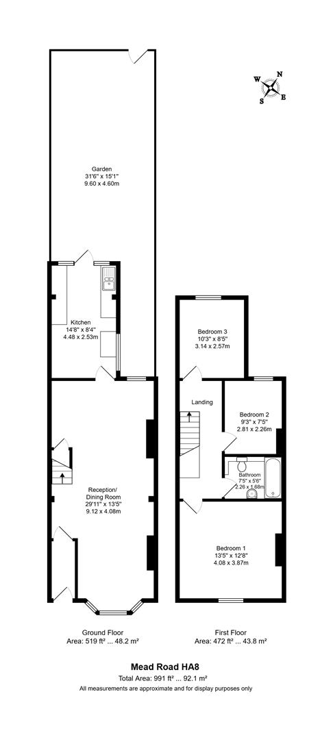 22, Mead Road, Edgware floorplan