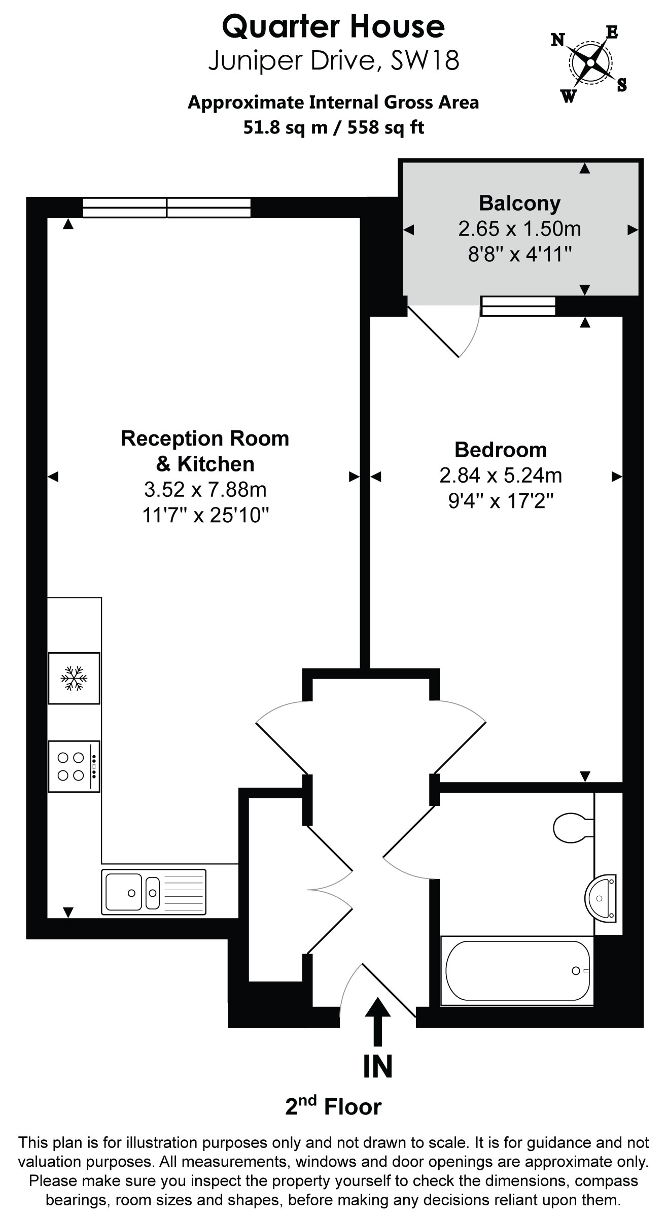 6, Quarter House, Battersea Reach, Wandsworth floorplan