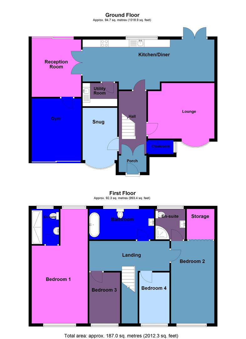 7, Bittern Court, Neath floorplan