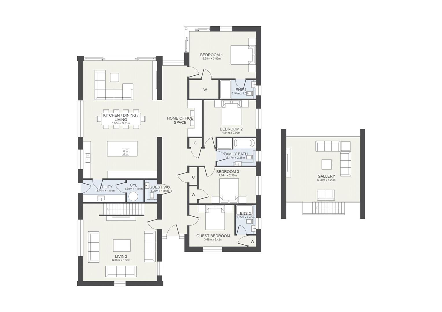 2 The Paddocks, Swindon Lane, Cheltenham floorplan