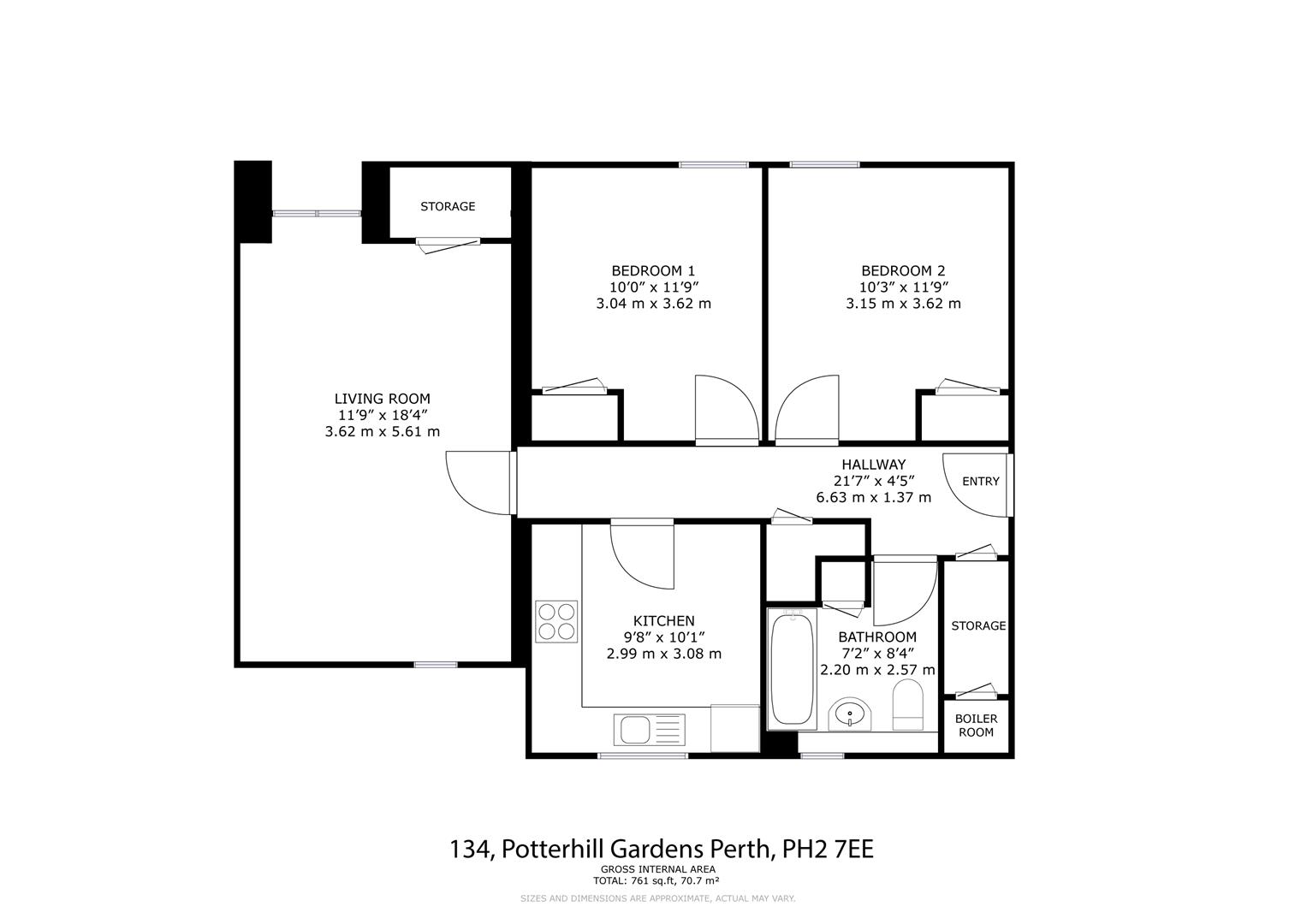Potterhill Gardens, Perth floorplan