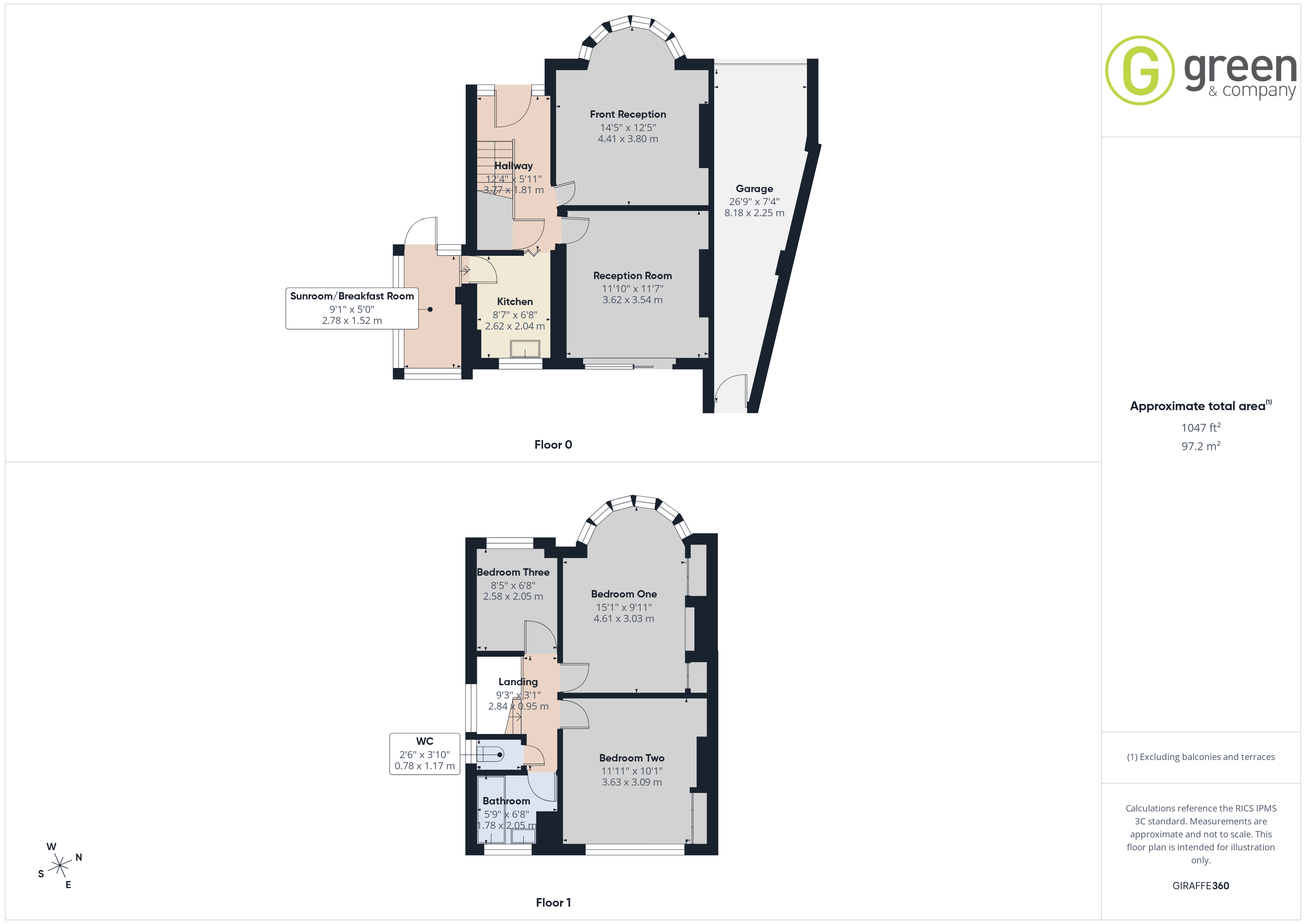 1, Ewell Road, Birmingham floorplan
