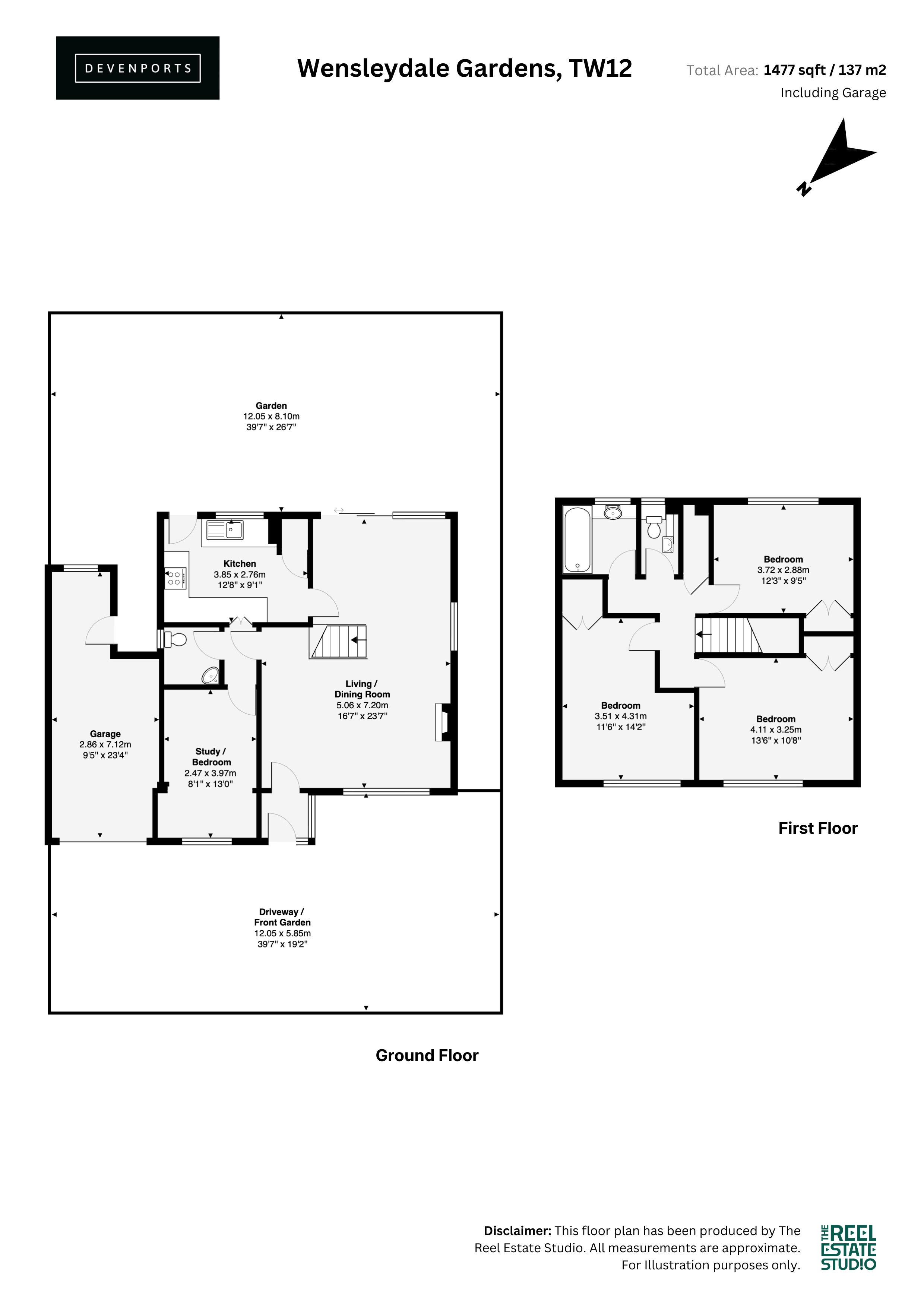 28, Wensleydale Gardens, Hampton floorplan