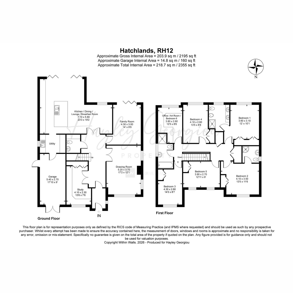 Hatchlands, Horsham floorplan