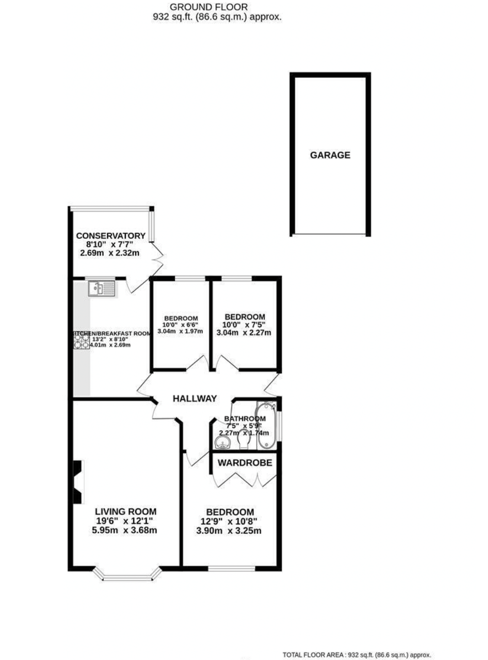 8, Morton Close, Nottingham floorplan