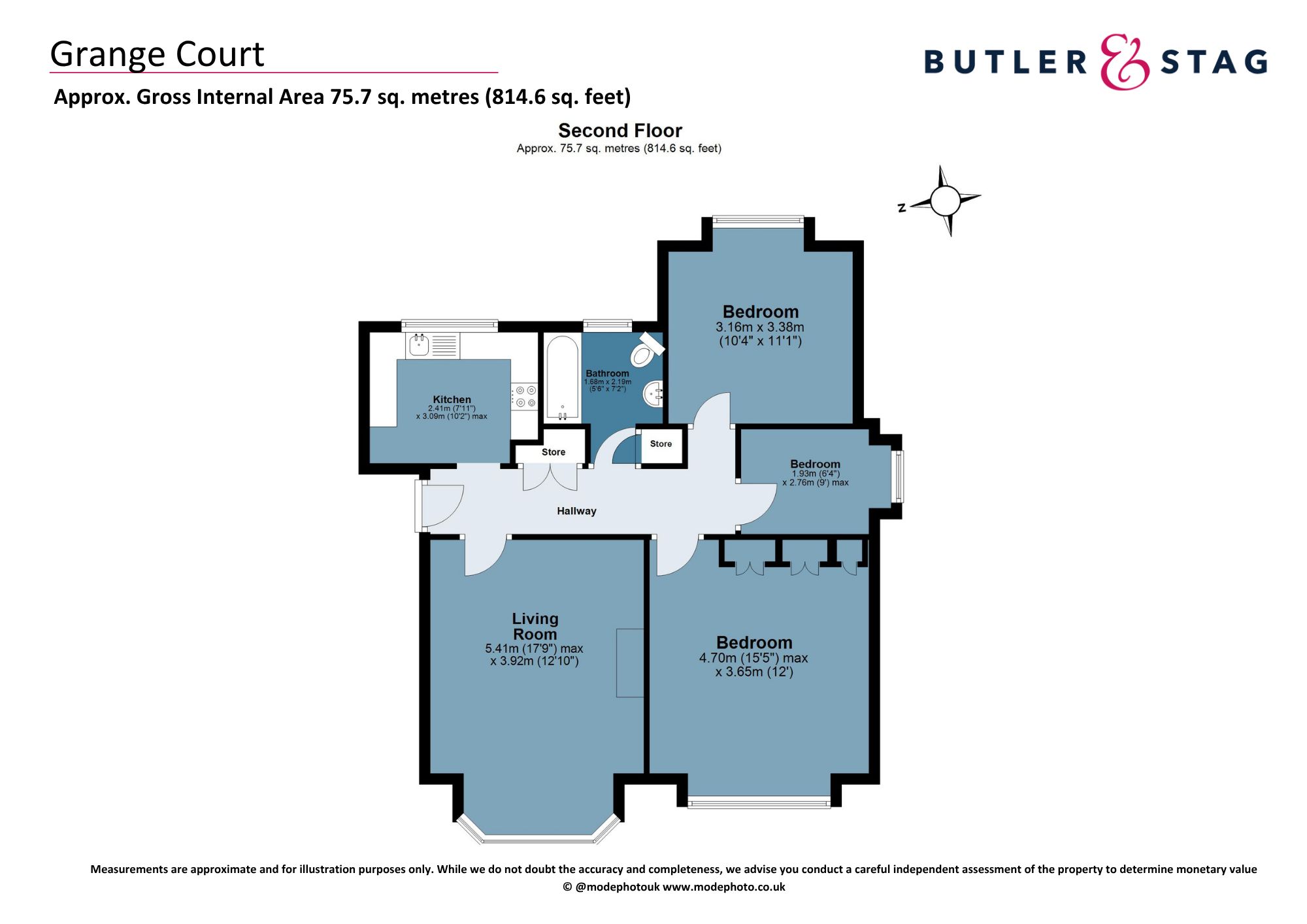 32 Grange Court Upper Park, Loughton floorplan