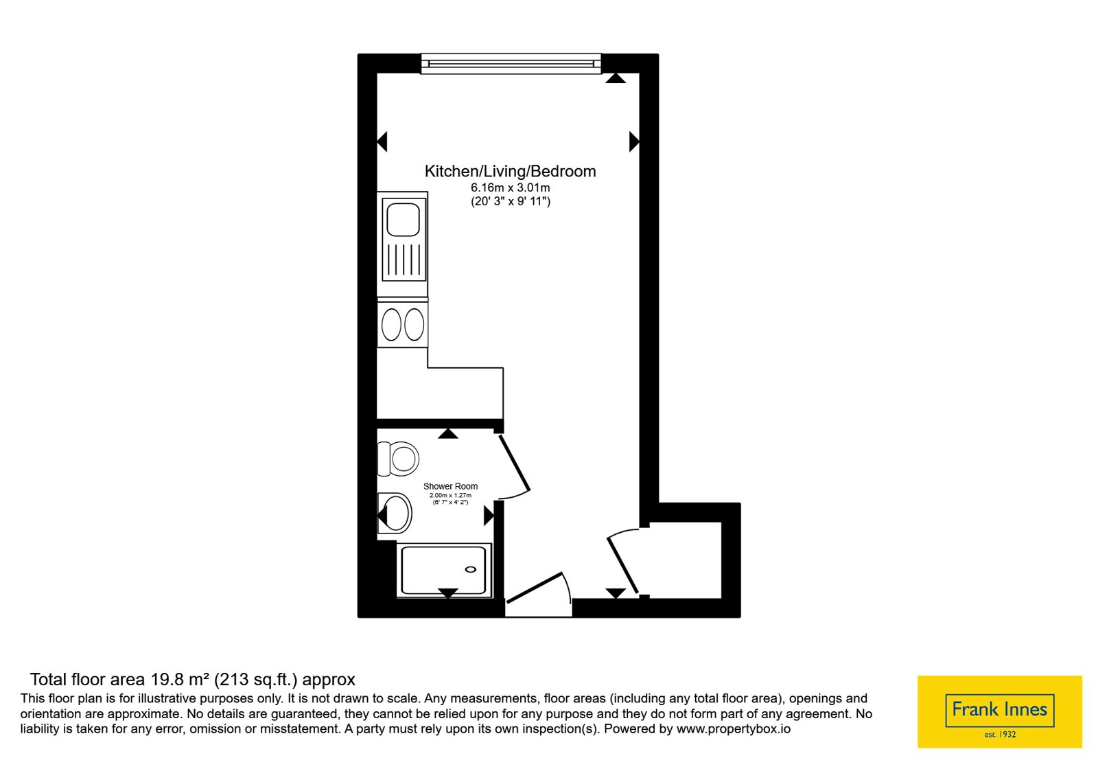 Flat M9, Maid Marian House, 56, Hounds Gate, Nottinghamshire floorplan