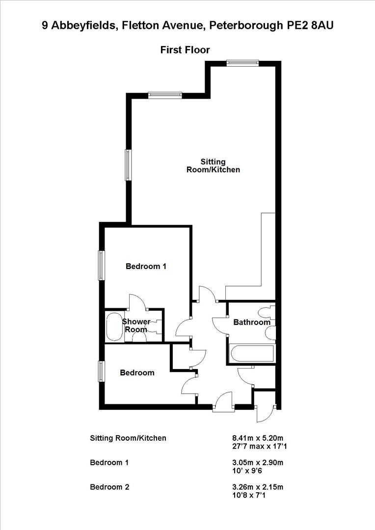 9, Abbeyfields, Peterborough floorplan