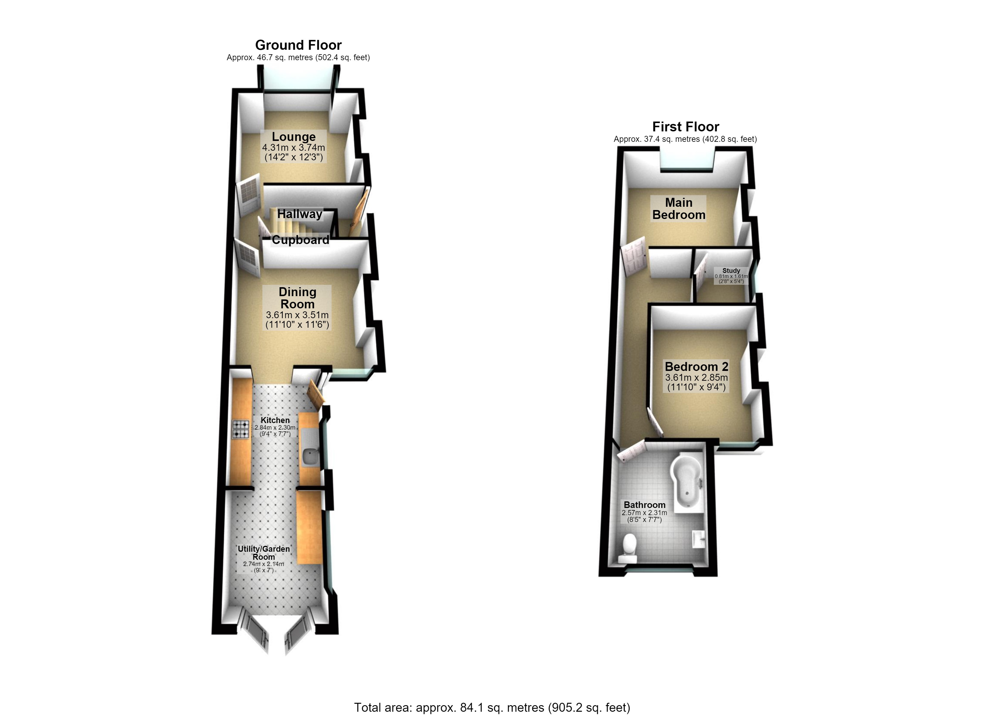 35, Myrtle Avenue, Long Eaton floorplan