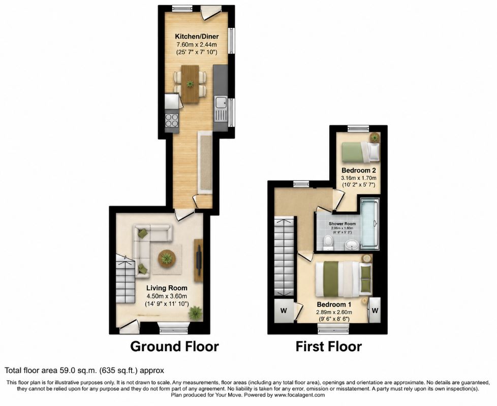 2 Dale Street, Ryton floorplan