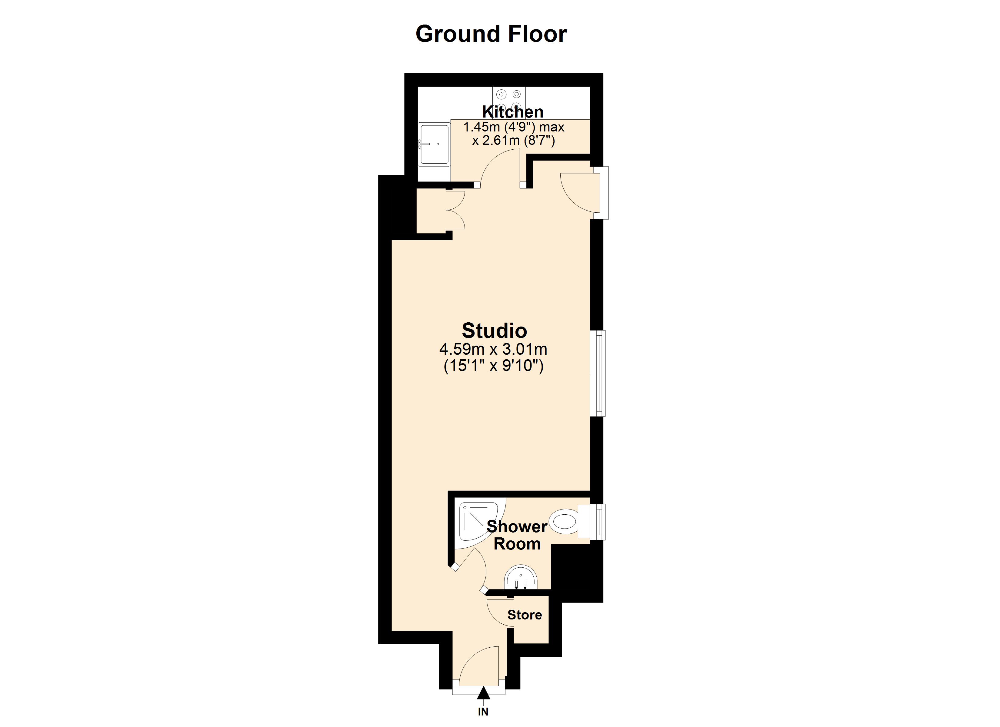 Flat 2, 54, Stirling Road, Birmingham floorplan