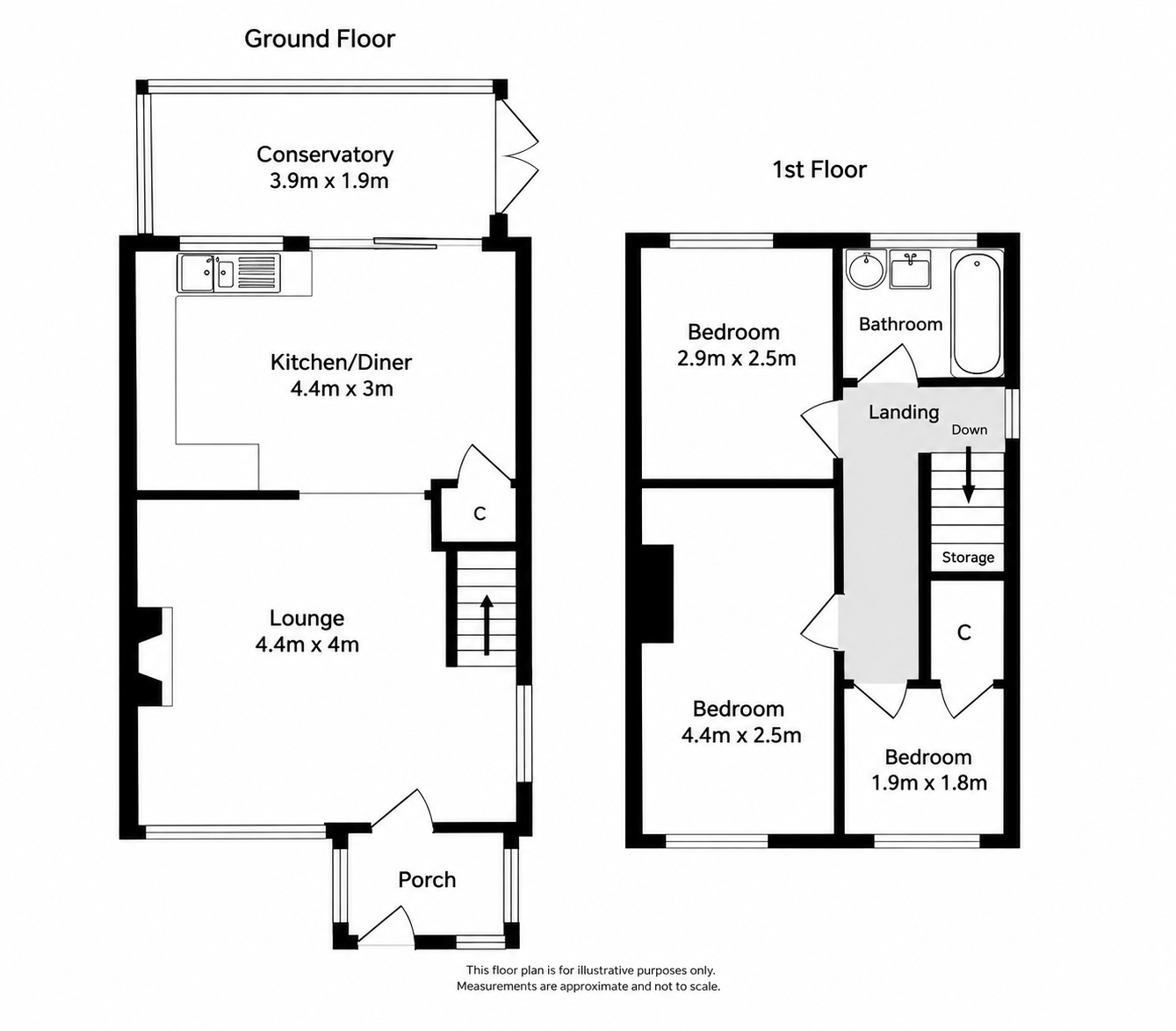 Monmouth Close, Rainham floorplan