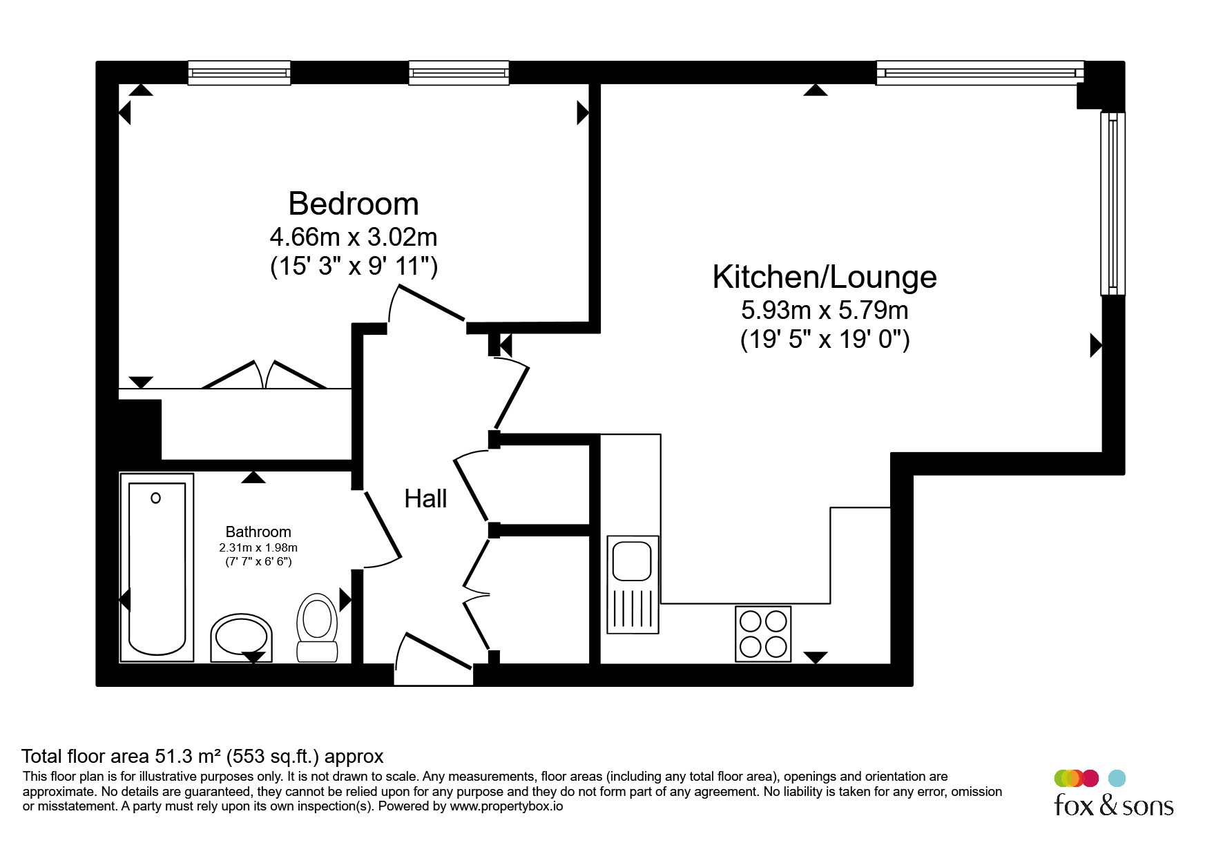 Flat 2, 1, Briton Street, Southampton floorplan