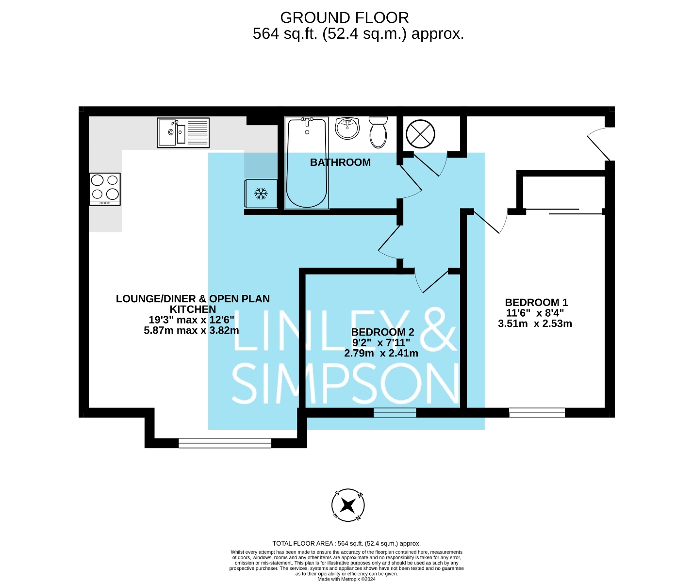 34, Masters Mews, York floorplan