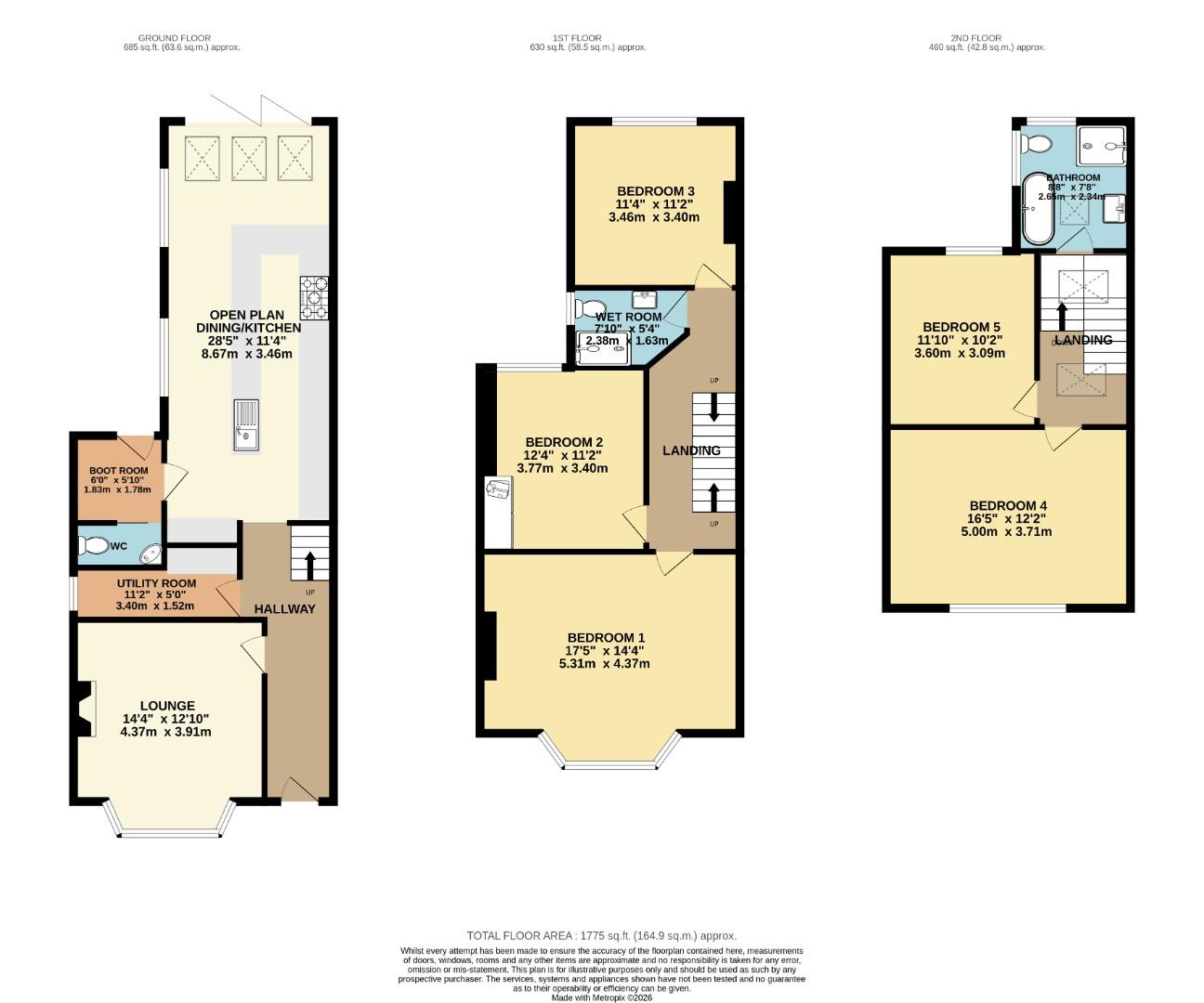 242, Ryebank Road, Chorlton floorplan