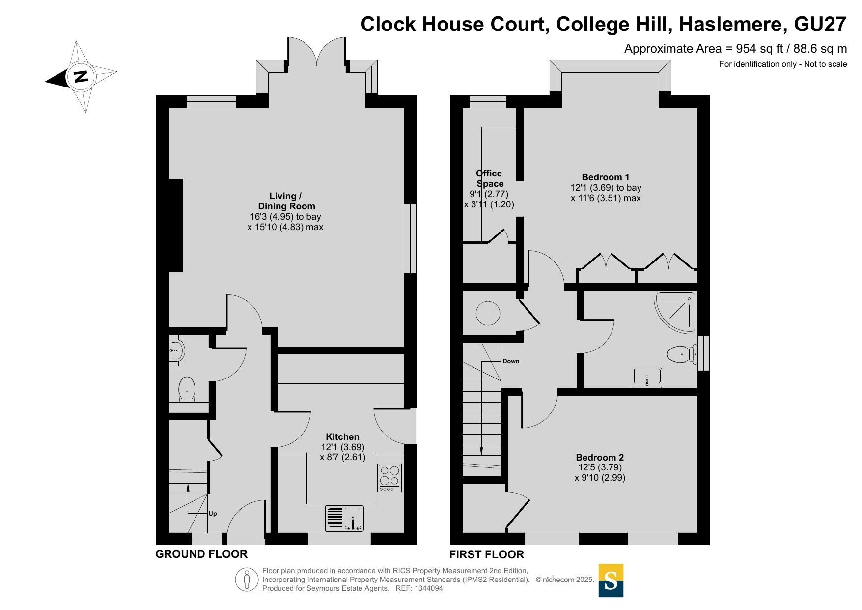 3, Clock House Court, Haslemere floorplan