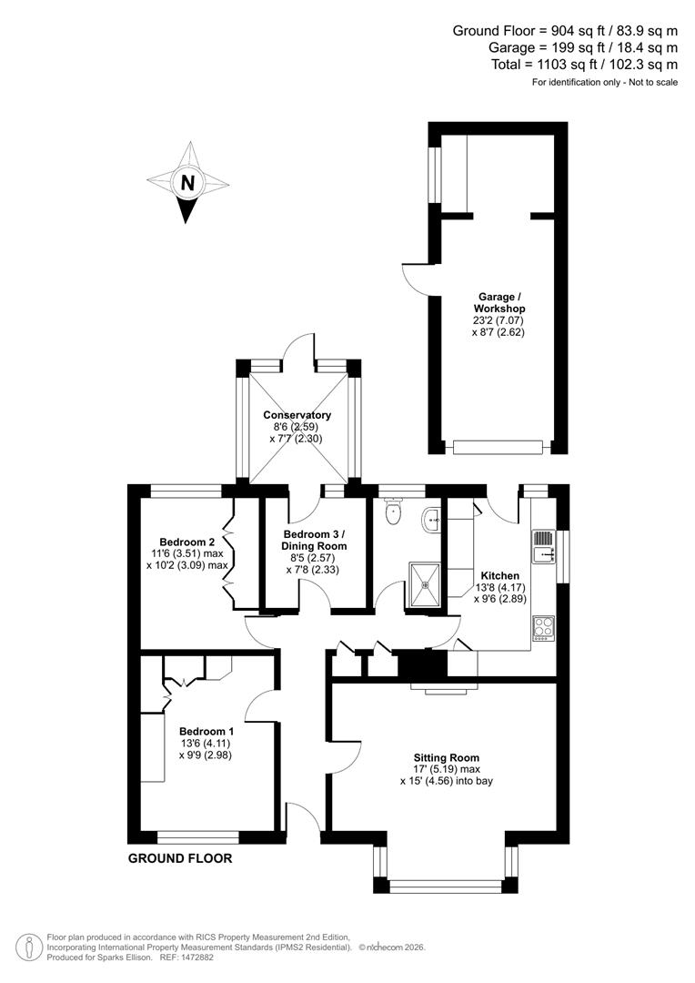 14, Tuscan Walk, Chandler's Ford floorplan