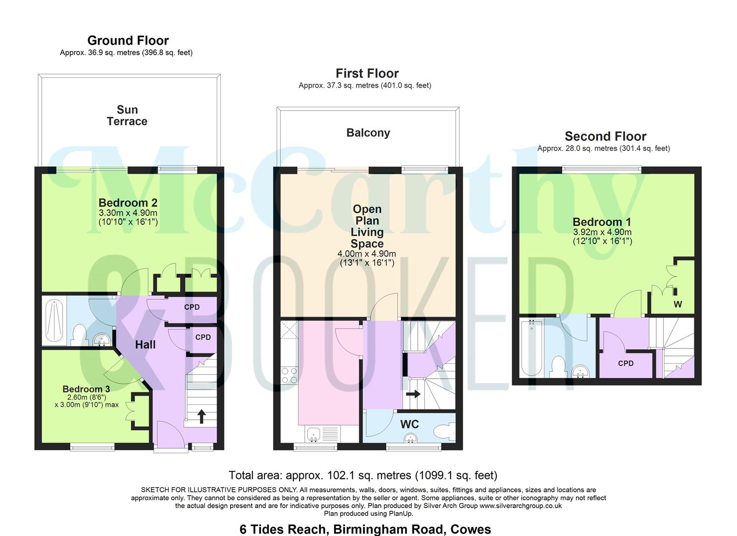 6, Tides Reach, Cowes floorplan