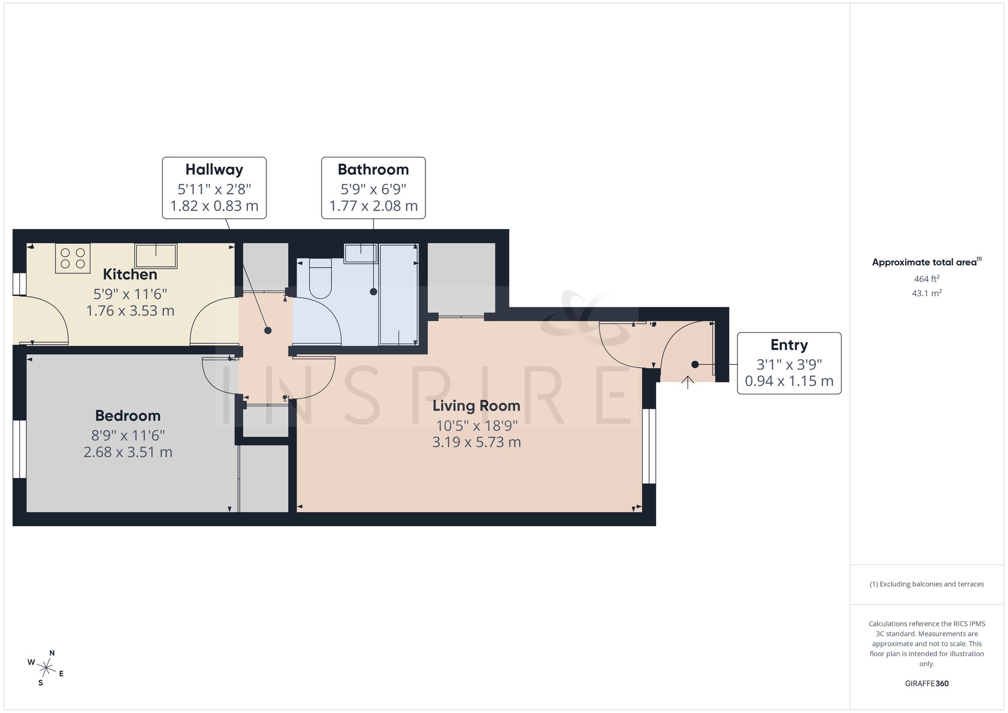 73 Bolton Road, Crawley floorplan