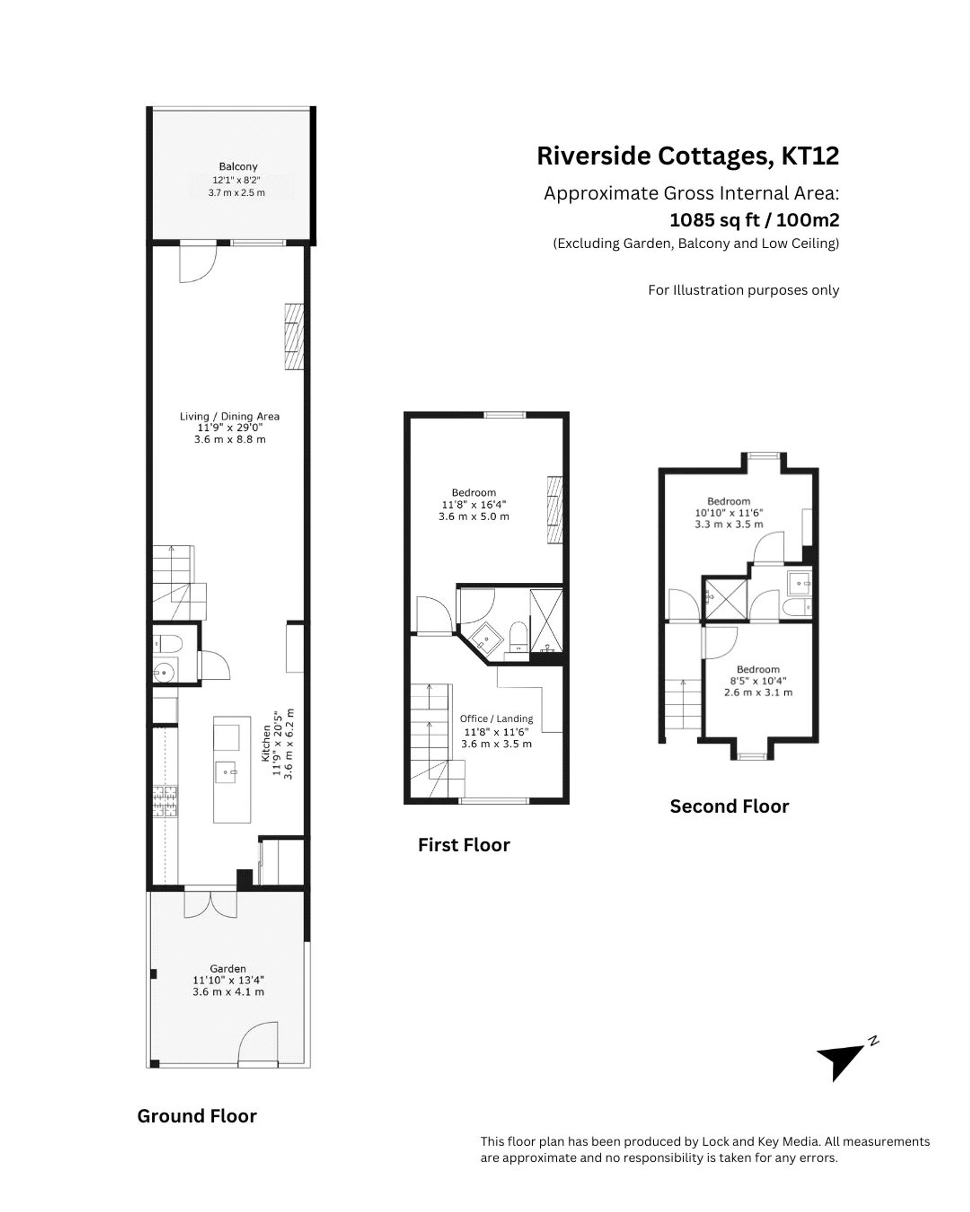 9 Riverside Cottages Manor Road, Walton-On-Thames floorplan