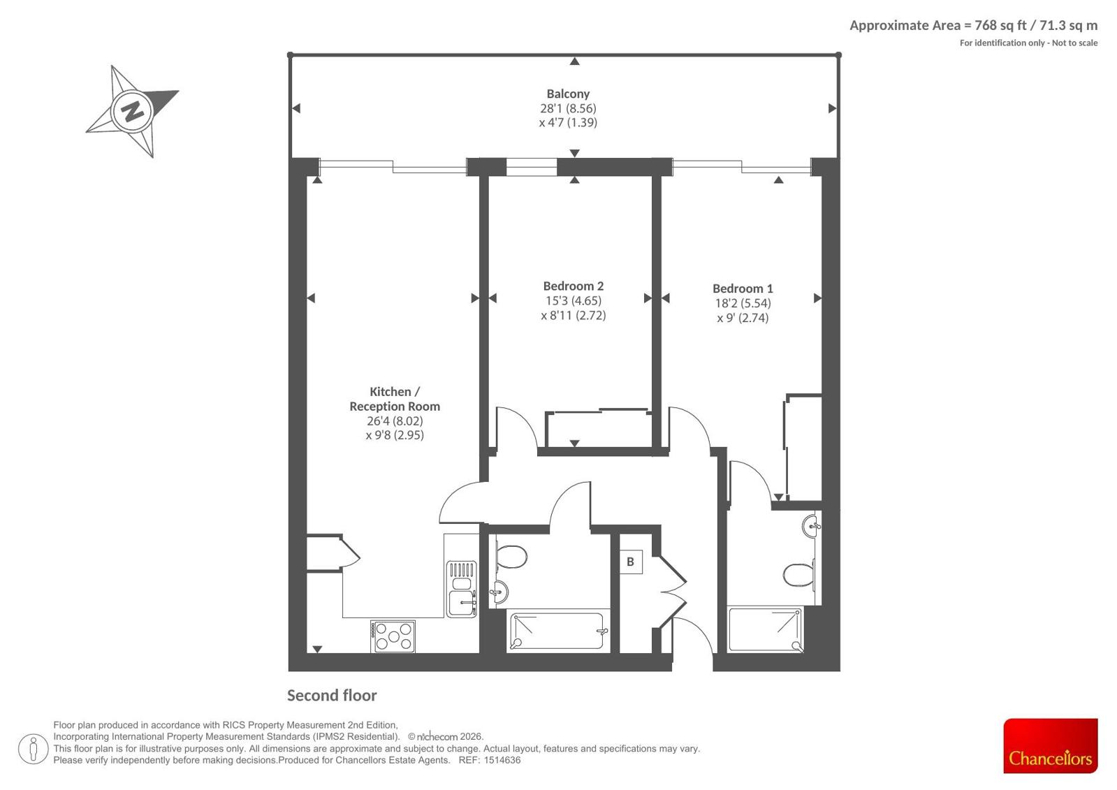 Flat 55, Lockinge House,, Kingman Way, Berkshire floorplan