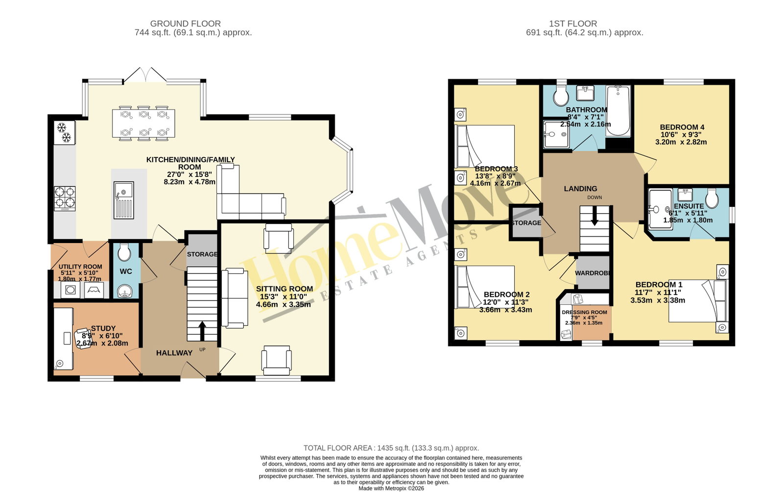 9, Chaffinch Road, Fleckney floorplan