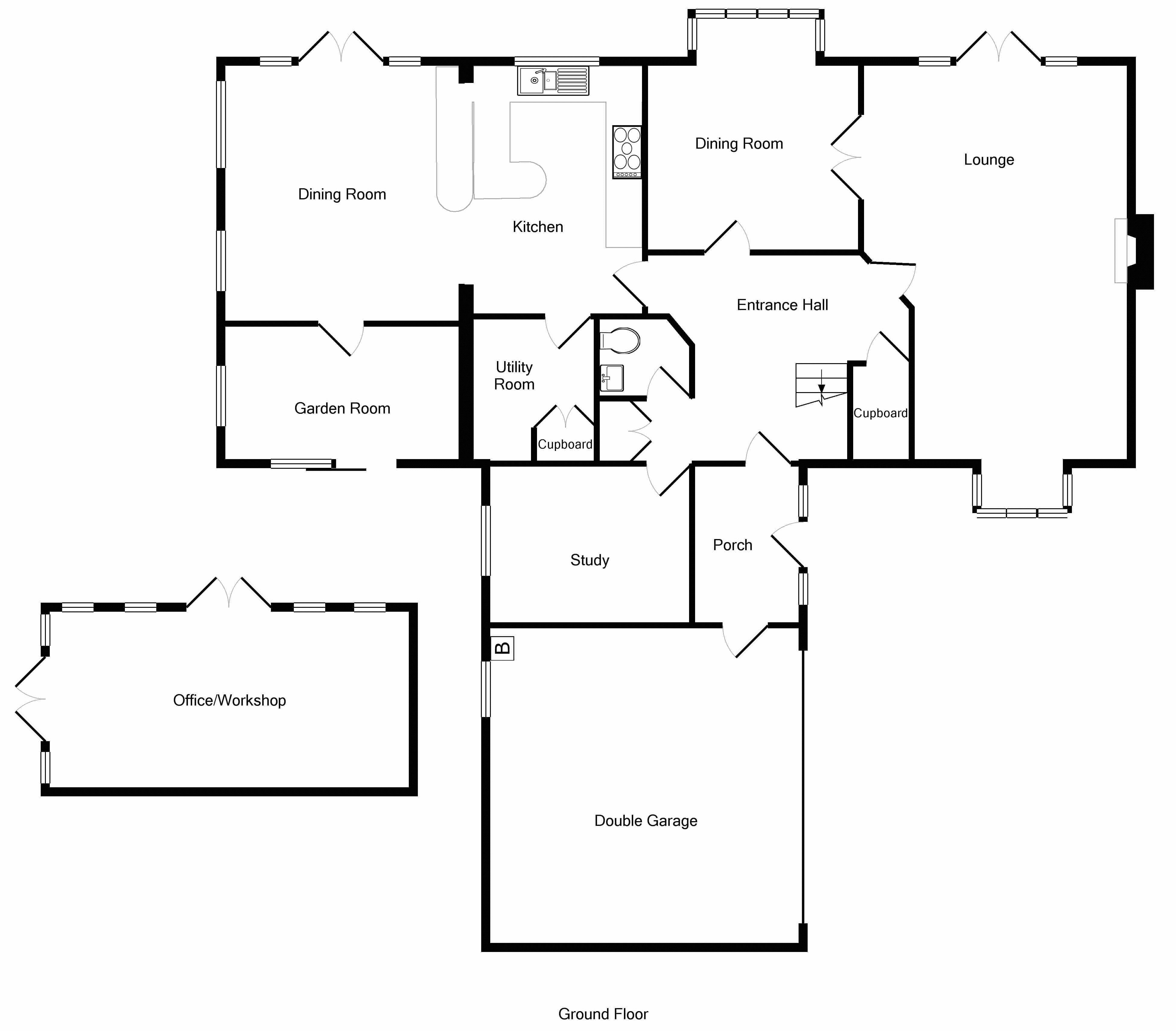 5 Bedrooms Detached house for sale in Killams Lane, Taunton TA1