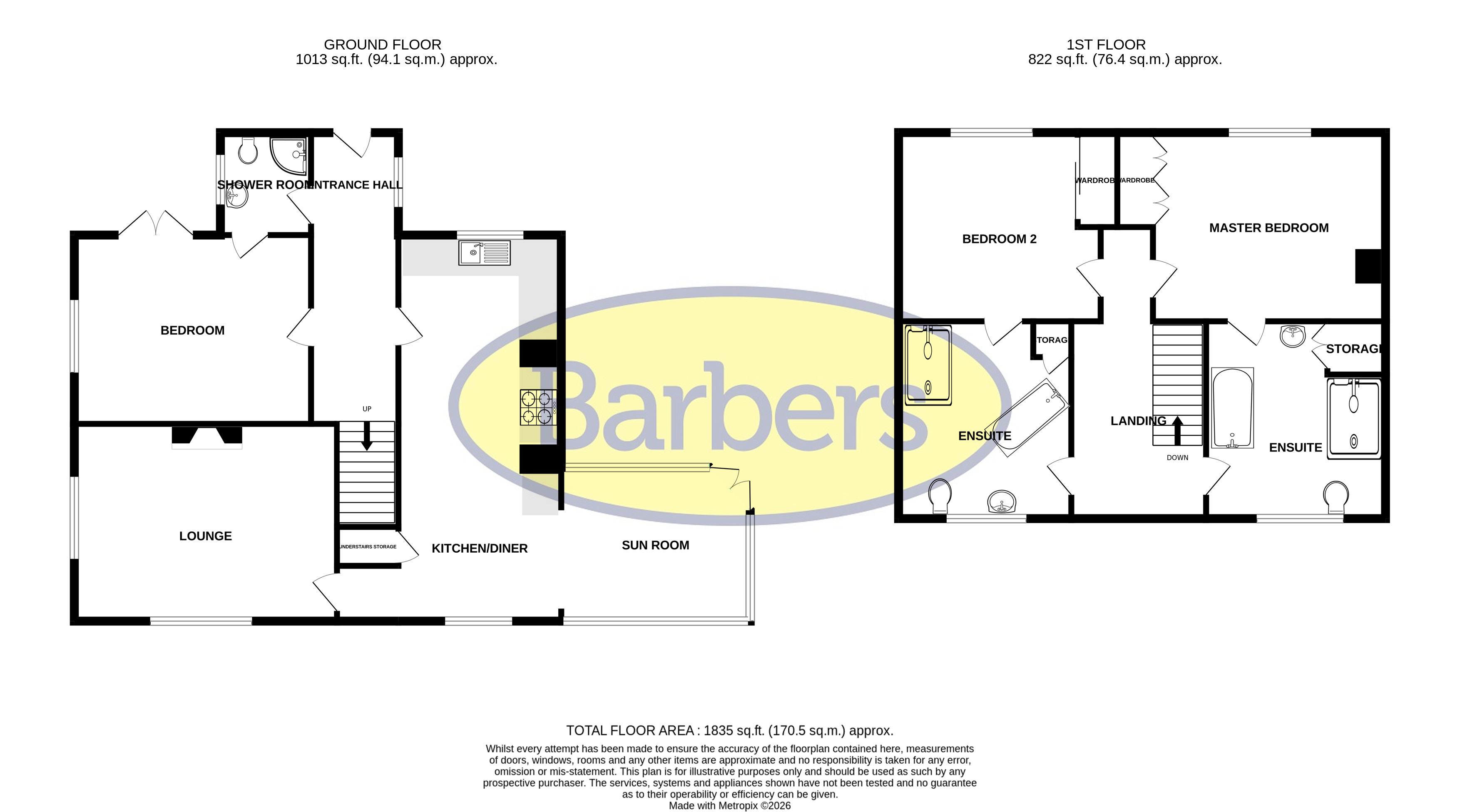 Park View, Wood Lane, Whitchurch floorplan