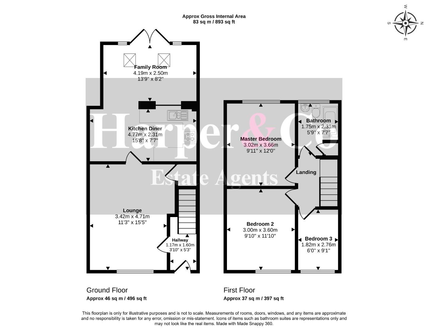 12, Staveley Grove, Stockton-On-Tees floorplan