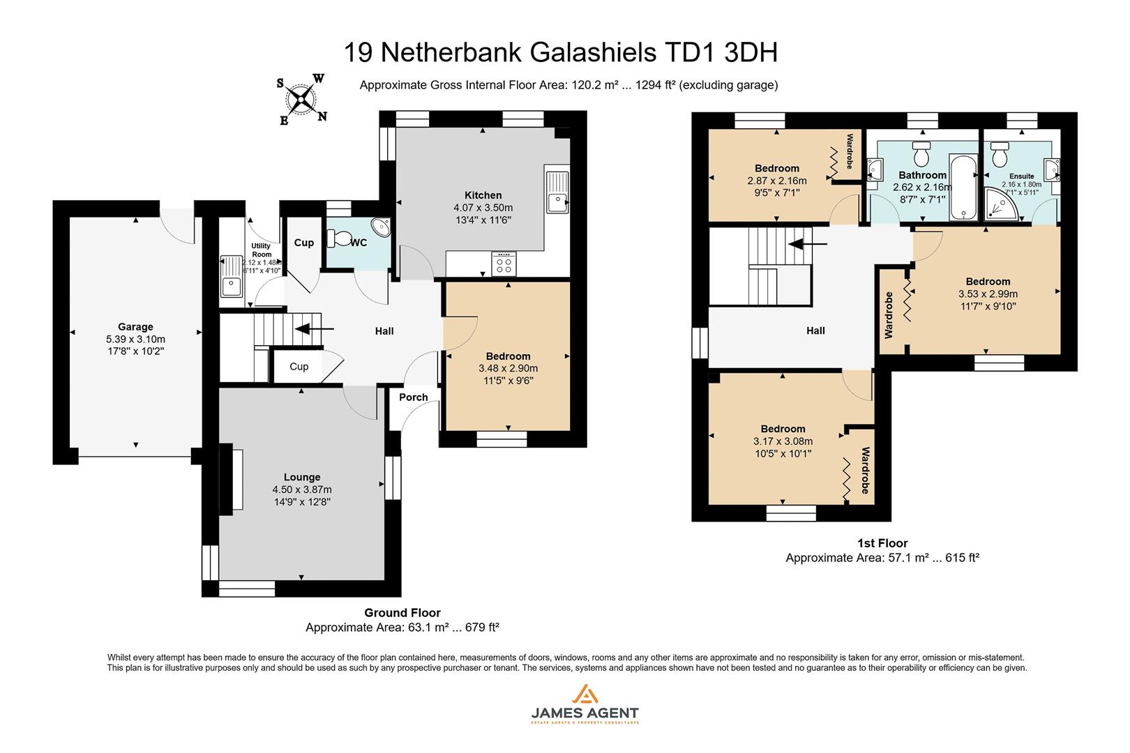19, Netherbank, Galashiels floorplan