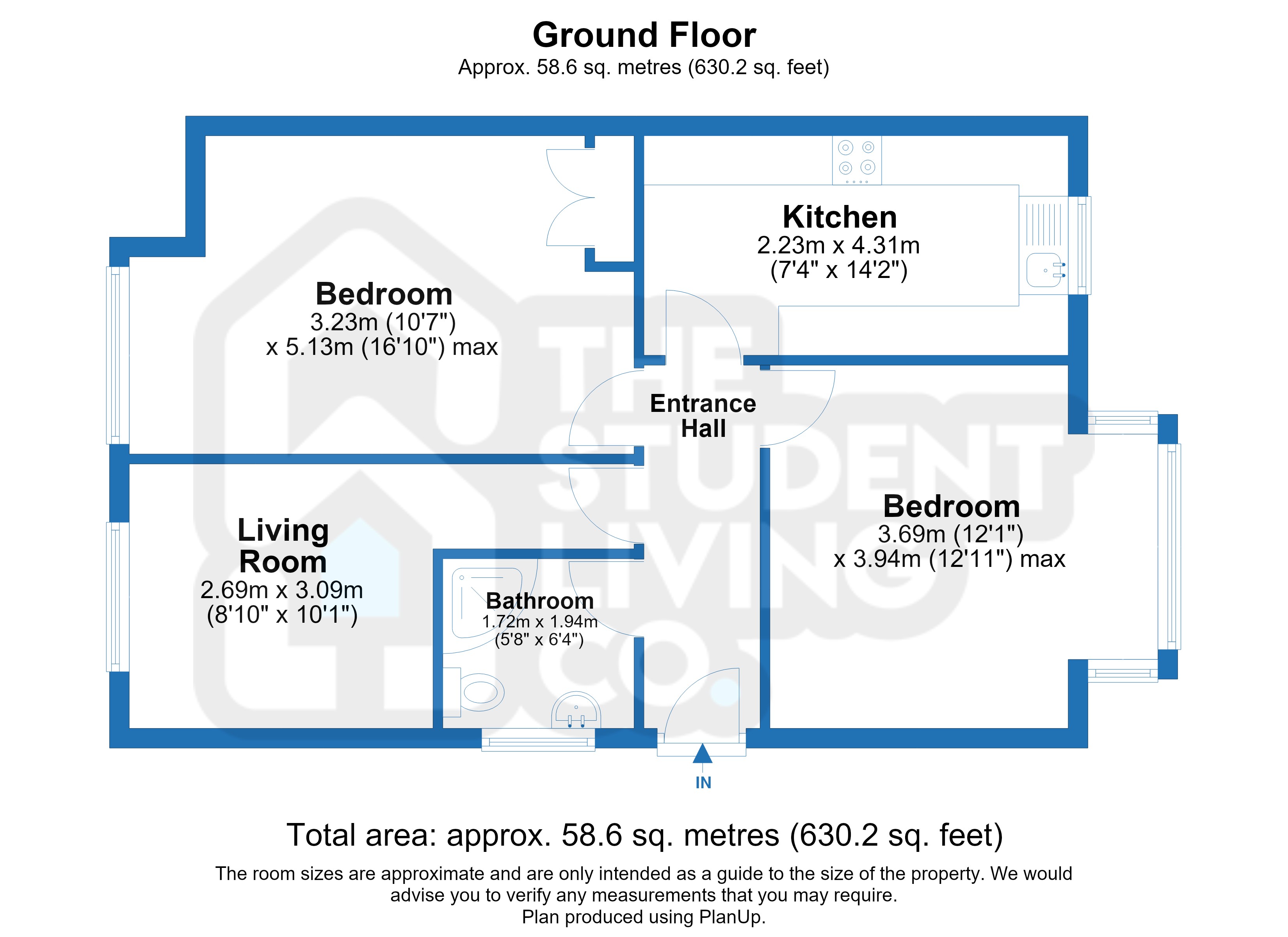Waverley Street, Nottingham floorplan