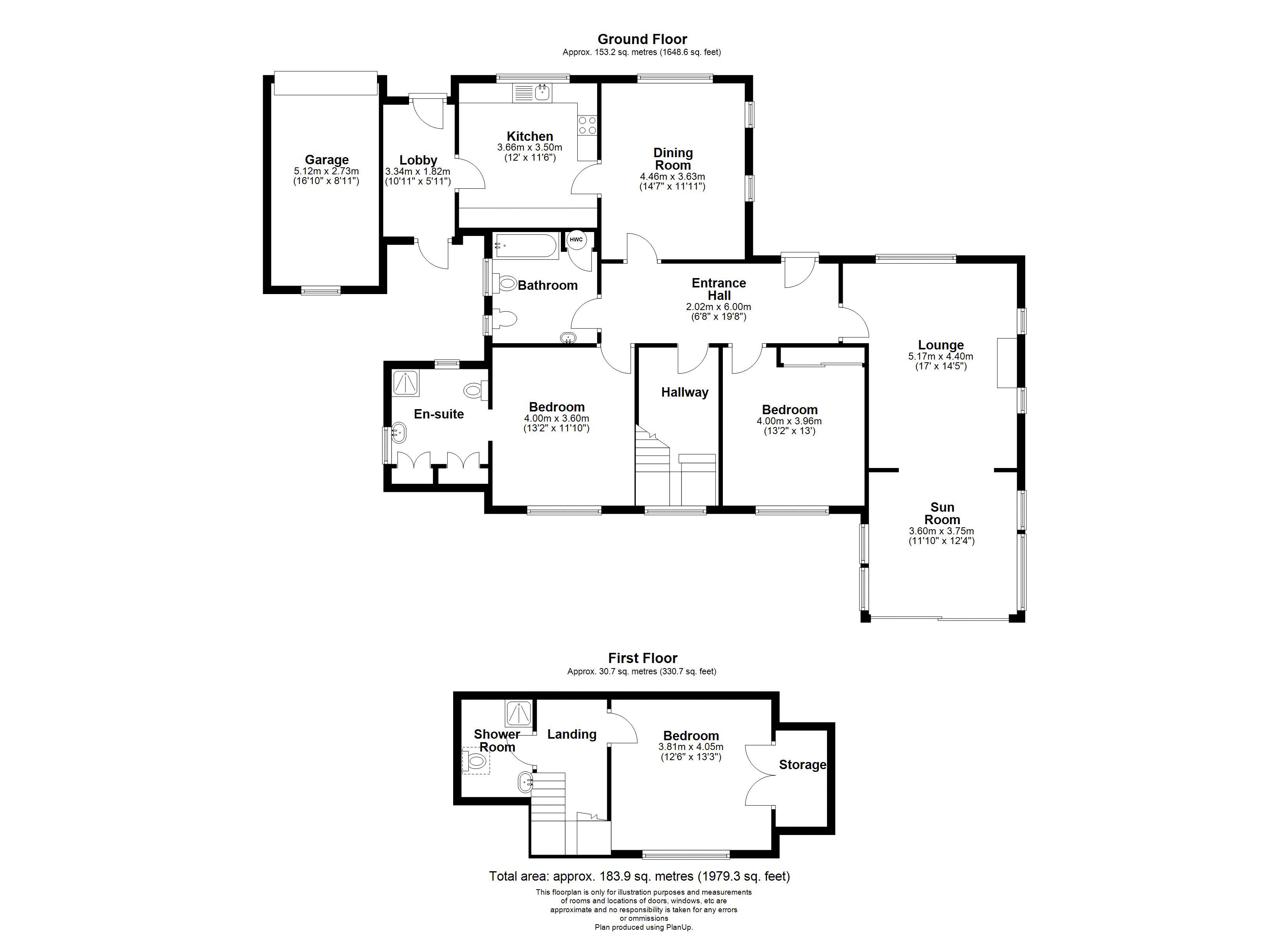 22, Higher Warborough Road, Brixham floorplan